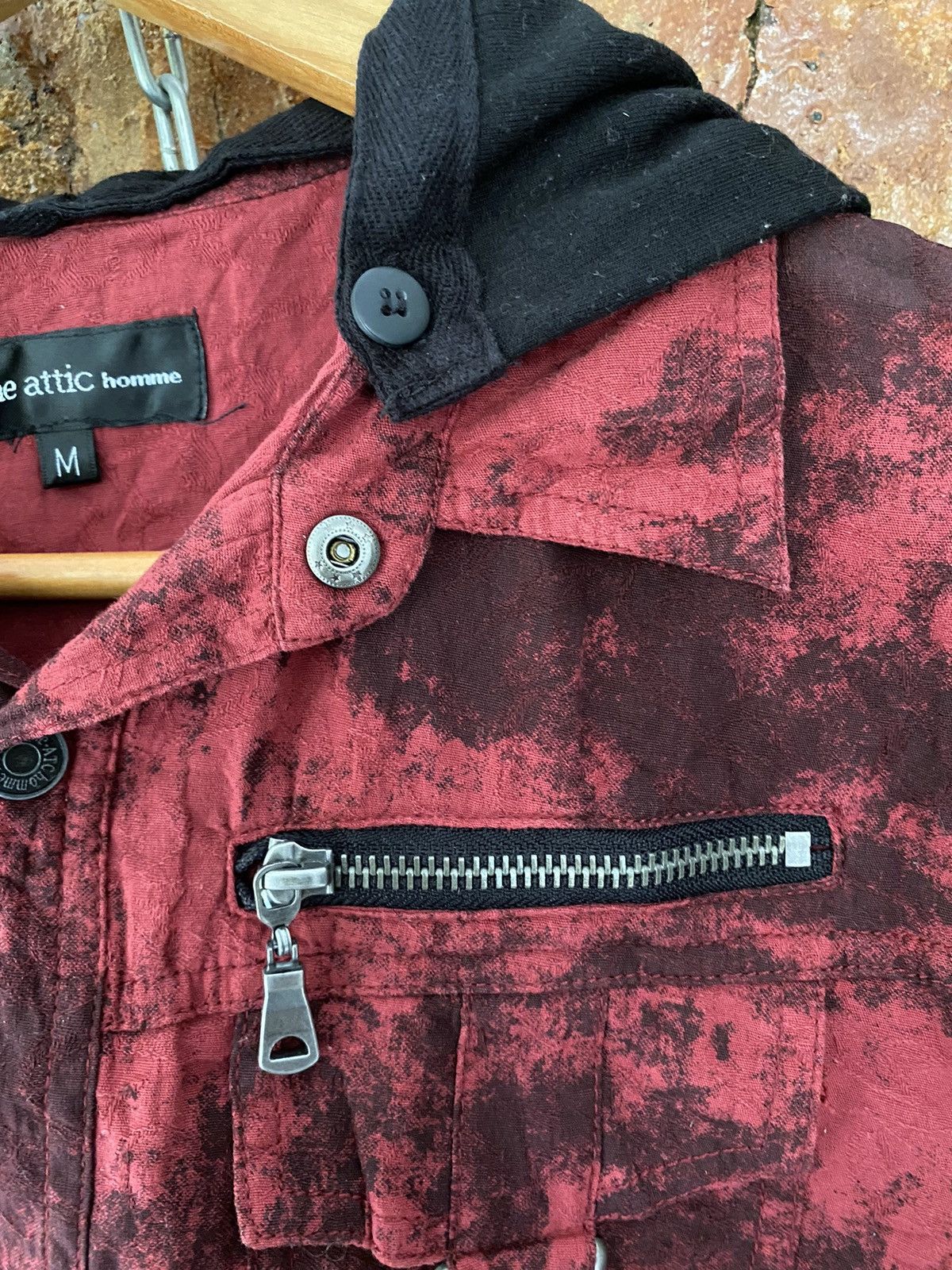 In The Attic Iconic Red Marble Punk button up Size US M / EU 48-50 / 2 - 7 Thumbnail