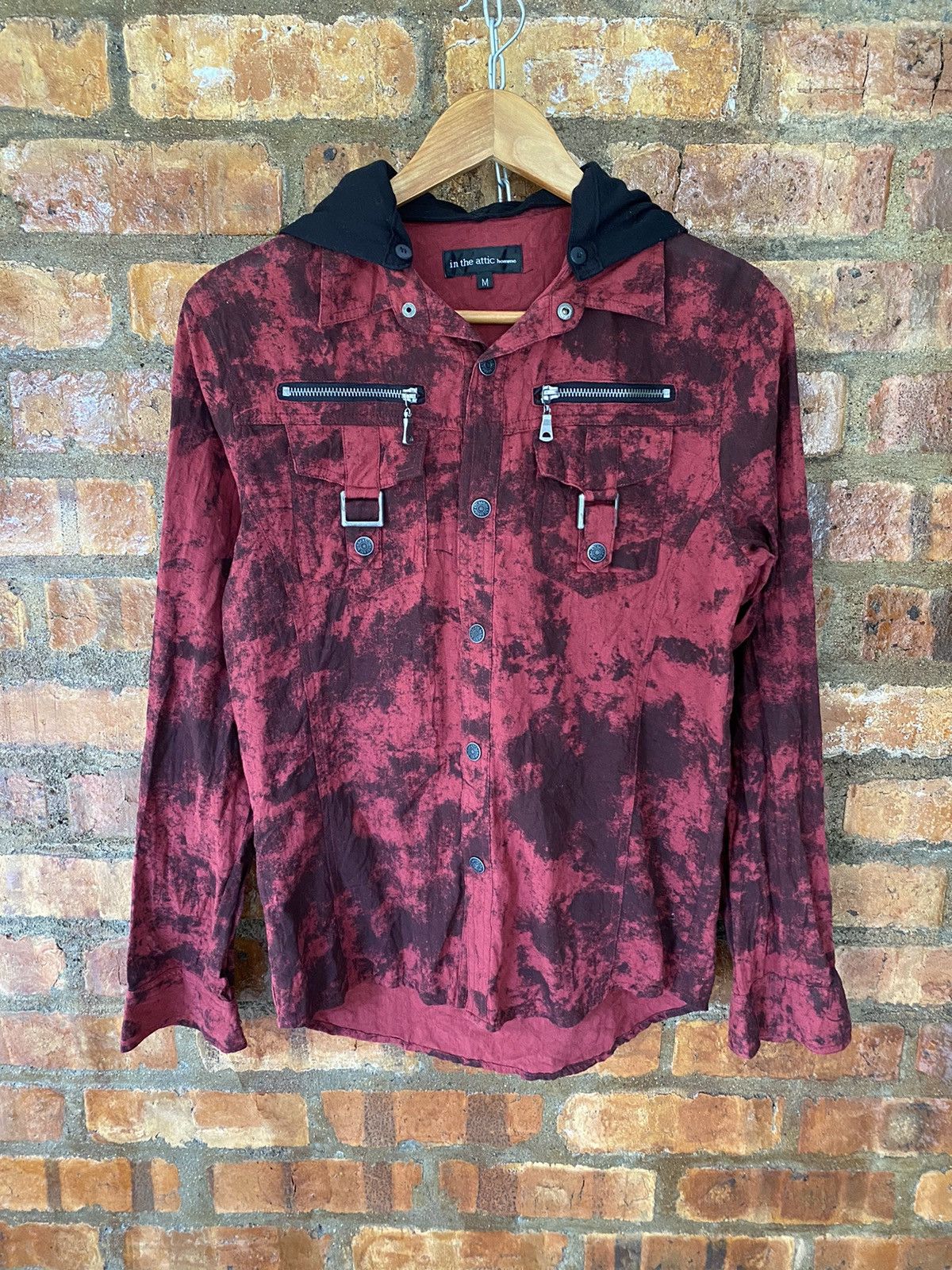 In The Attic Iconic Red Marble Punk button up Size US M / EU 48-50 / 2 - 3 Thumbnail