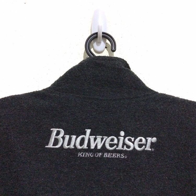 Budweiser Vintage Budweiser Fleece King of Beers Jacket Half Zipper Size US L / EU 52-54 / 3 - 2 Thumbnail