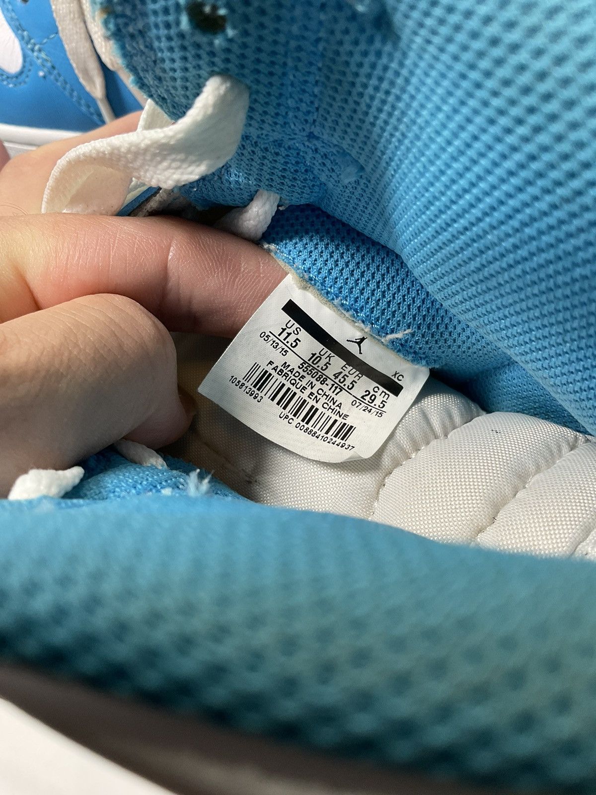 Nike 2015 Jordan 1 Retro UNC
