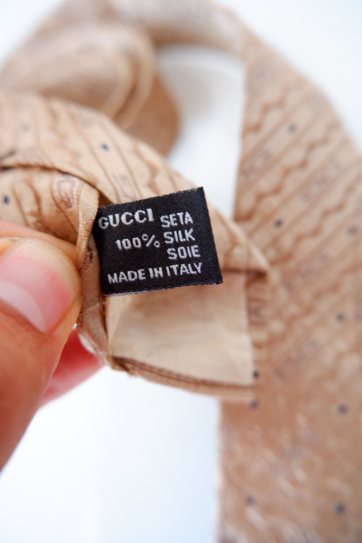 Gucci Vintage Gucci Monogram Tie Size ONE SIZE - 7 Thumbnail
