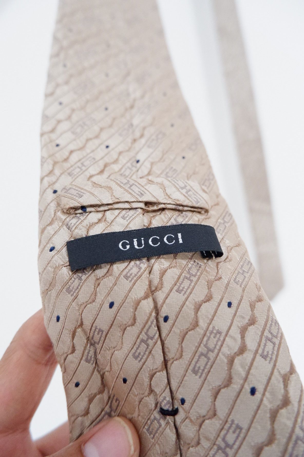 Gucci Vintage Gucci Monogram Tie Size ONE SIZE - 9 Thumbnail
