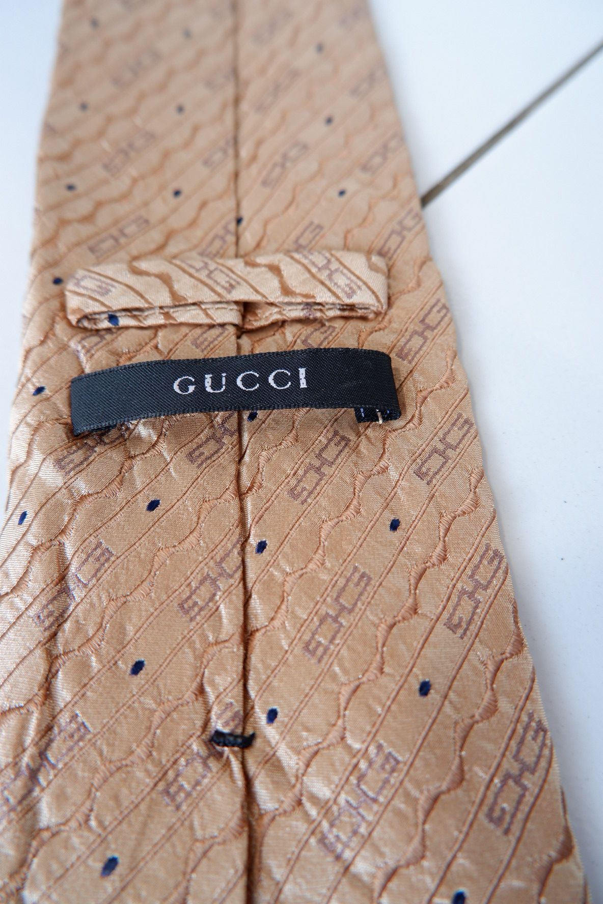 Gucci Vintage Gucci Monogram Tie Size ONE SIZE - 6 Thumbnail