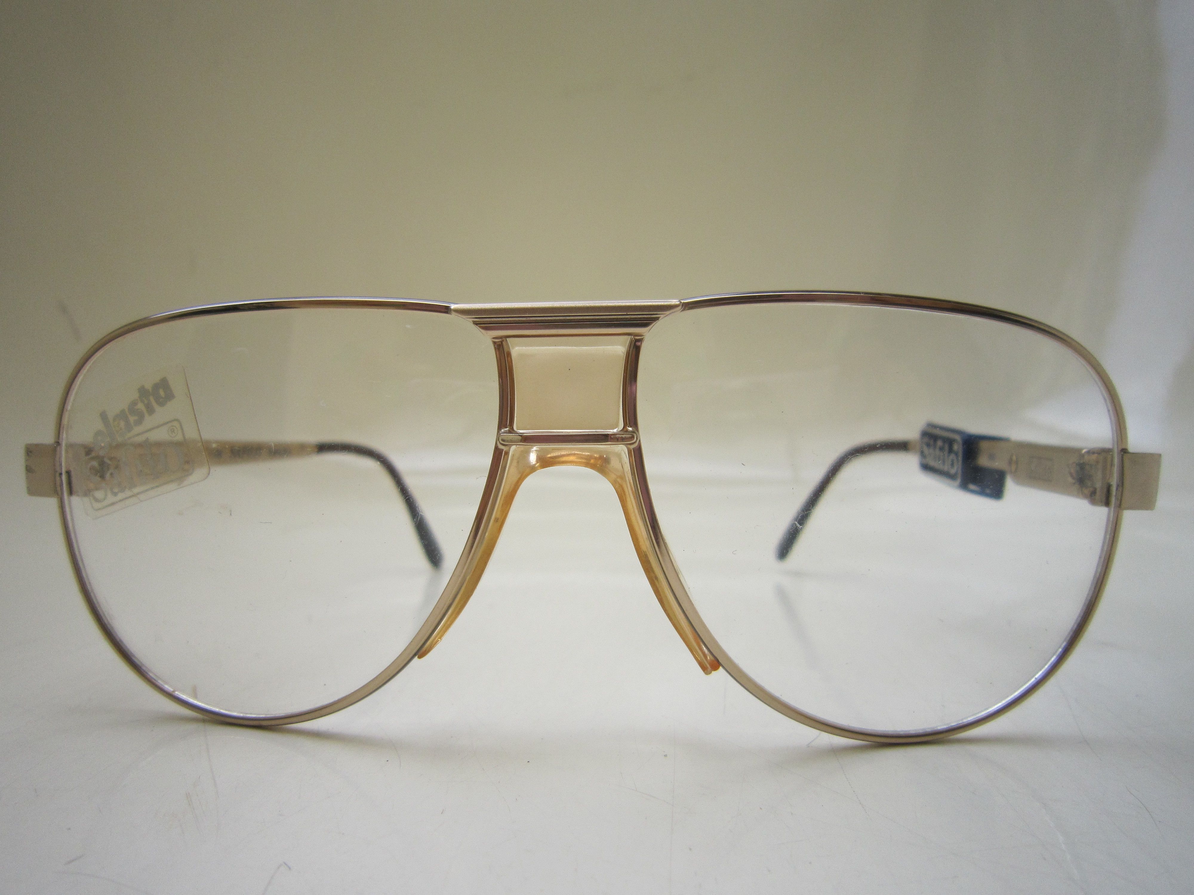 Vintage Safilo Elasta 3027 Aviator Eyeglasses Frame Italy