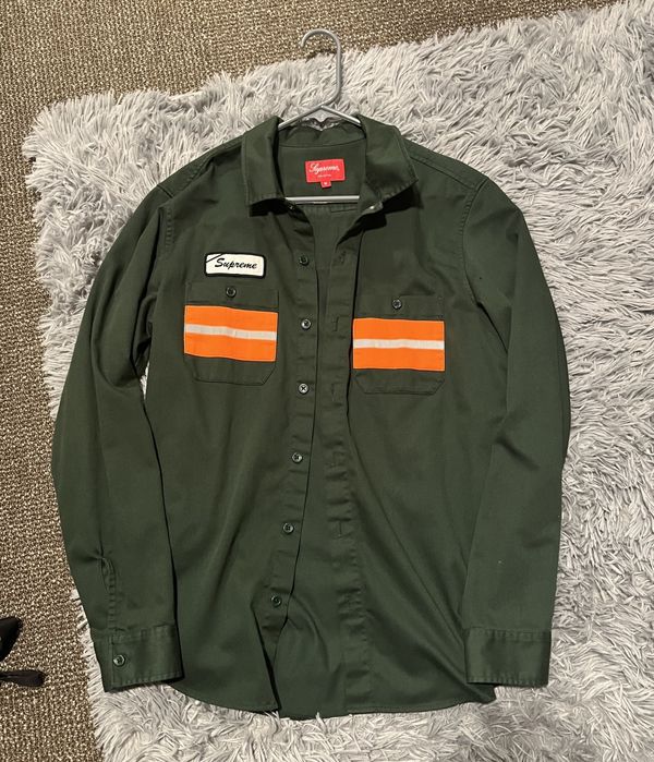 Supreme hi shop vis work shirt