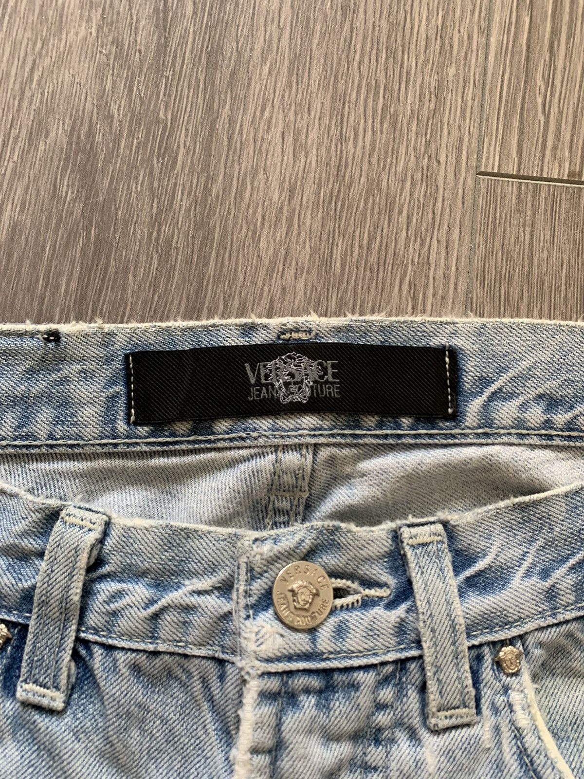 Vintage Vintage Versace Patch Work Denim Y2K Size US 32 / EU 48 - 5 Thumbnail
