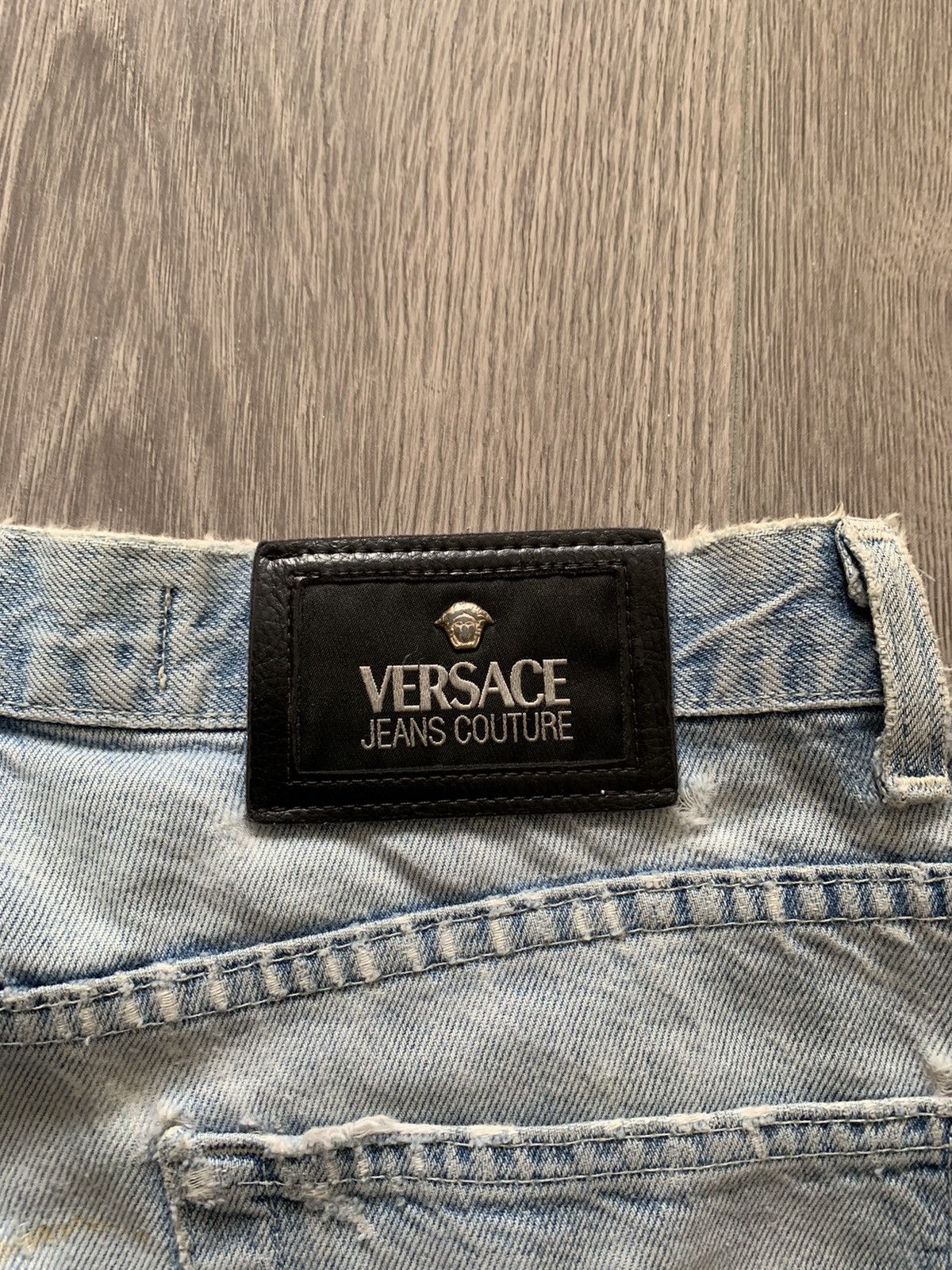 Vintage Vintage Versace Patch Work Denim Y2K Size US 32 / EU 48 - 6 Thumbnail