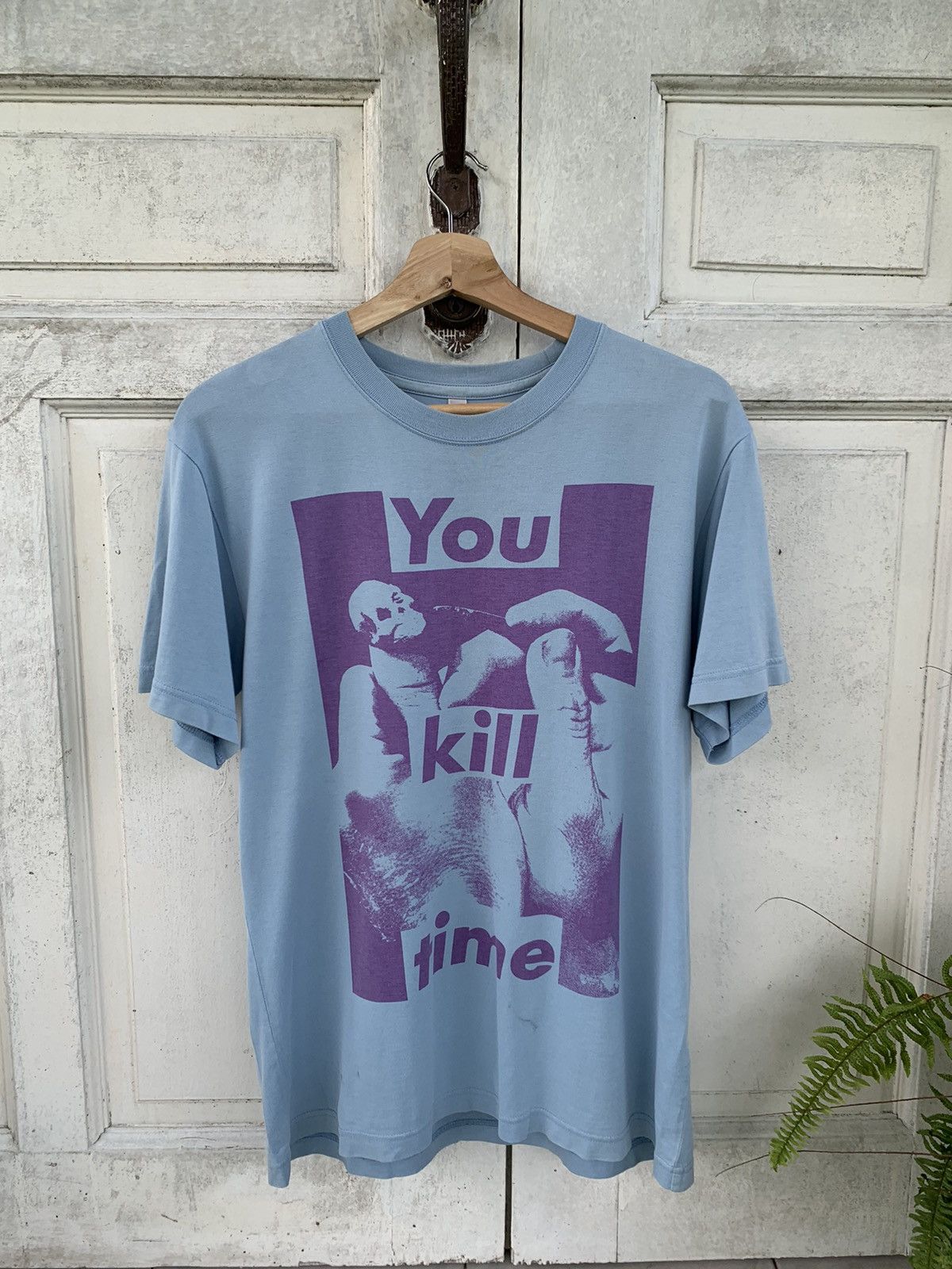Barbara Kruger Vintage Barbara Kruger You Kill Time T Shirt L Pop Art 90s Size US L / EU 52-54 / 3 - 1 Thumbnail