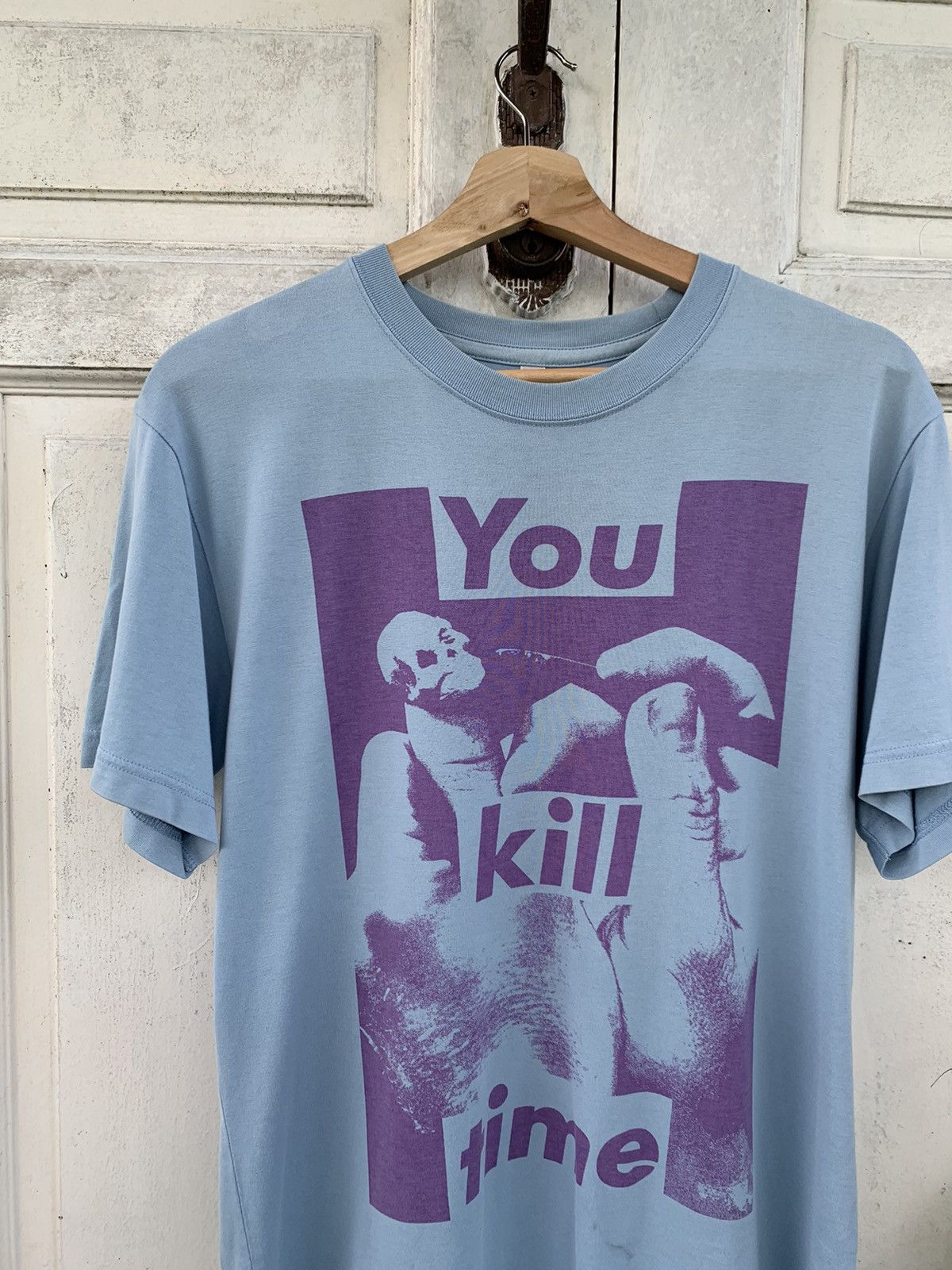 Barbara Kruger Vintage Barbara Kruger You Kill Time T Shirt L Pop Art 90s Size US L / EU 52-54 / 3 - 2 Thumbnail