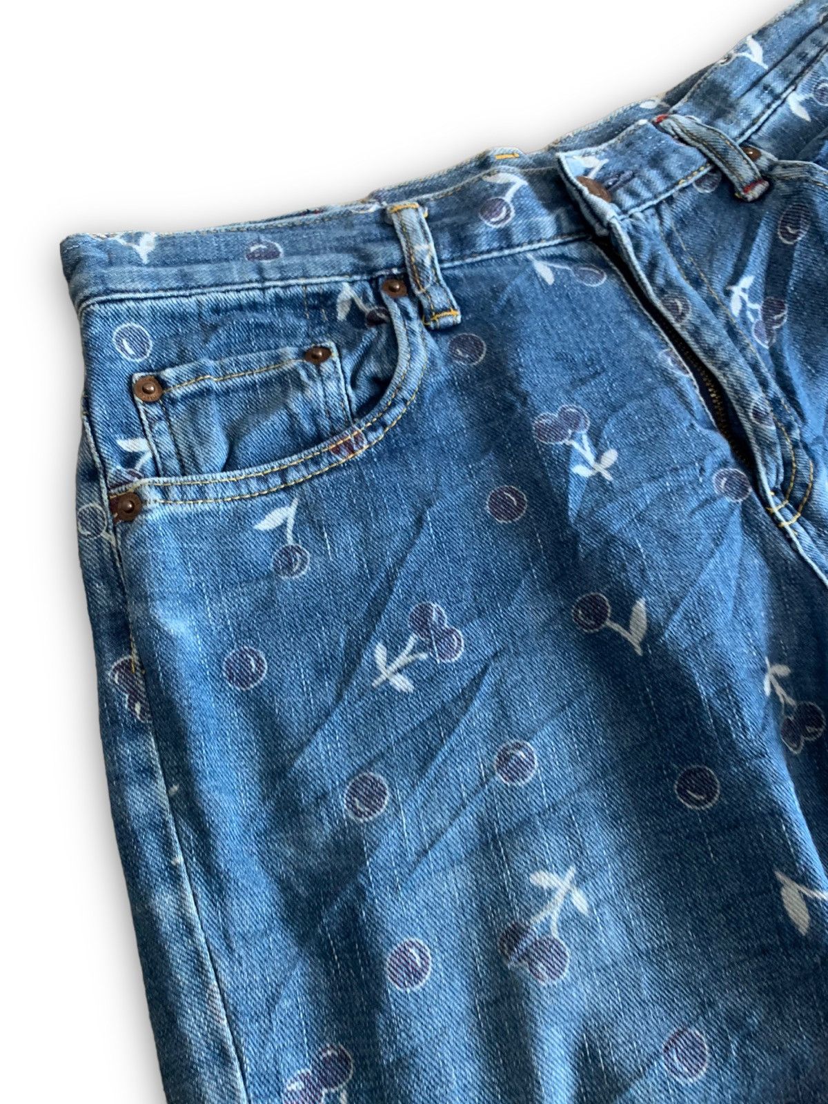 Hysteric Glamour HYSTERIC GLAMOUR CHERRY JAPANESE BRAND JEANS DENIM Size US 31 - 3 Thumbnail