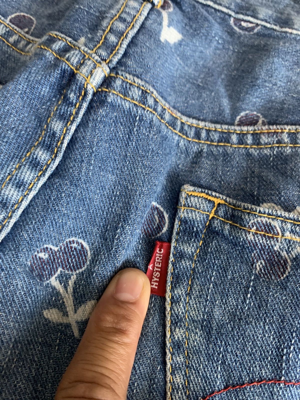 Hysteric Glamour HYSTERIC GLAMOUR CHERRY JAPANESE BRAND JEANS DENIM Size US 31 - 18 Thumbnail