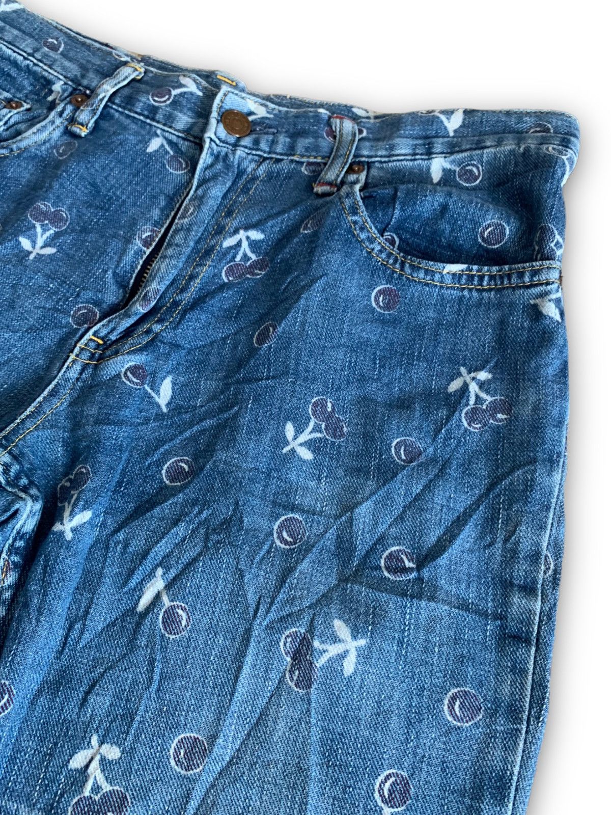 Hysteric Glamour HYSTERIC GLAMOUR CHERRY JAPANESE BRAND JEANS DENIM Size US 31 - 4 Thumbnail
