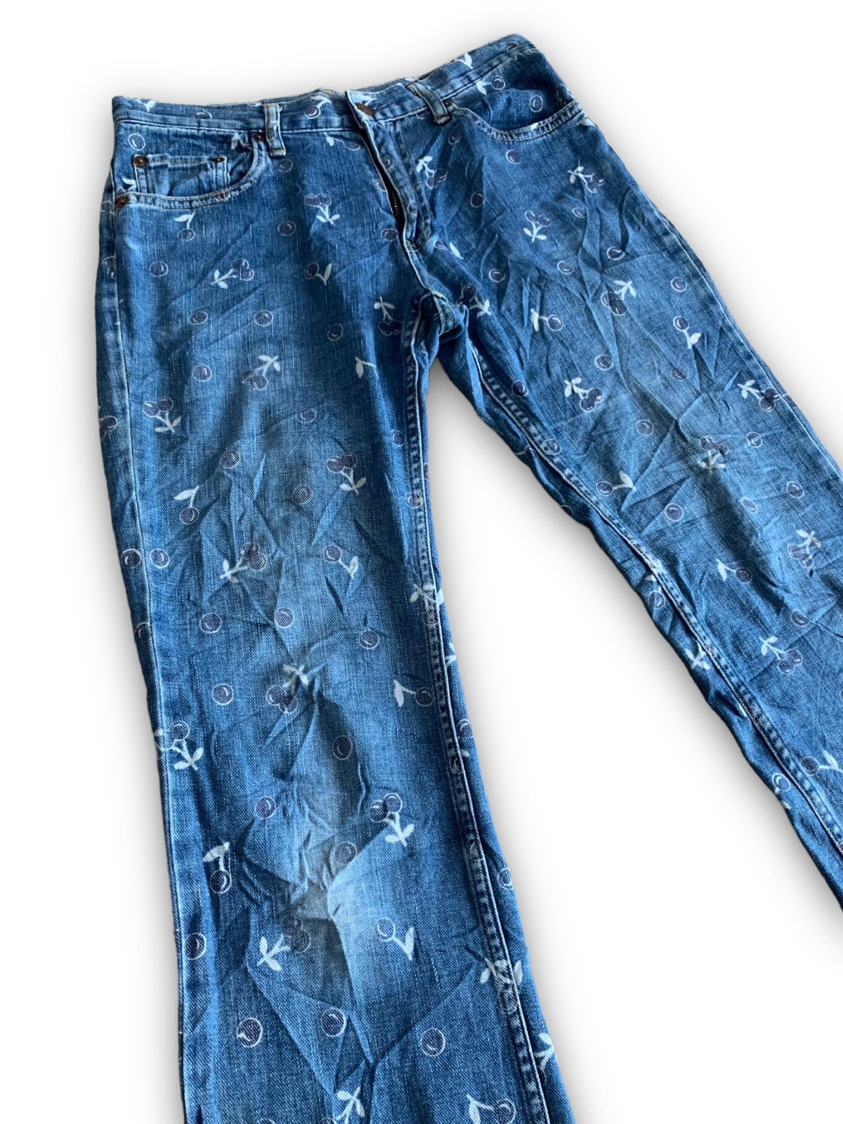 Hysteric Glamour HYSTERIC GLAMOUR CHERRY JAPANESE BRAND JEANS DENIM Size US 31 - 6 Thumbnail