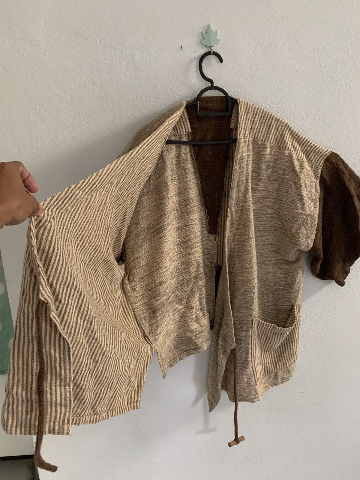 Vintage Vintage Japanese Burlap Kimono Cardigan Size US L / EU 52-54 / 3 - 6 Thumbnail
