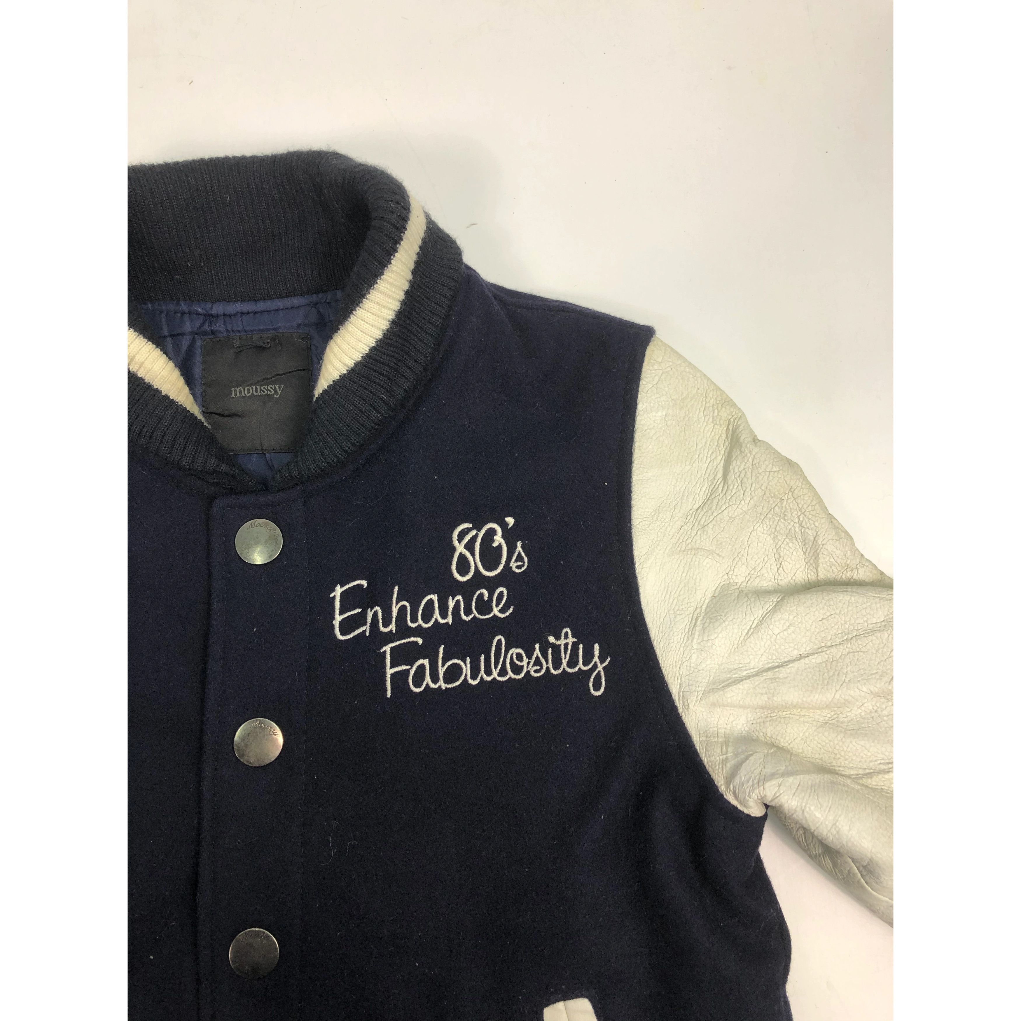 Japanese Brand Vintage Varsity Japanese Brand Leather Sleeve V0118 Size US S / EU 44-46 / 1 - 3 Thumbnail