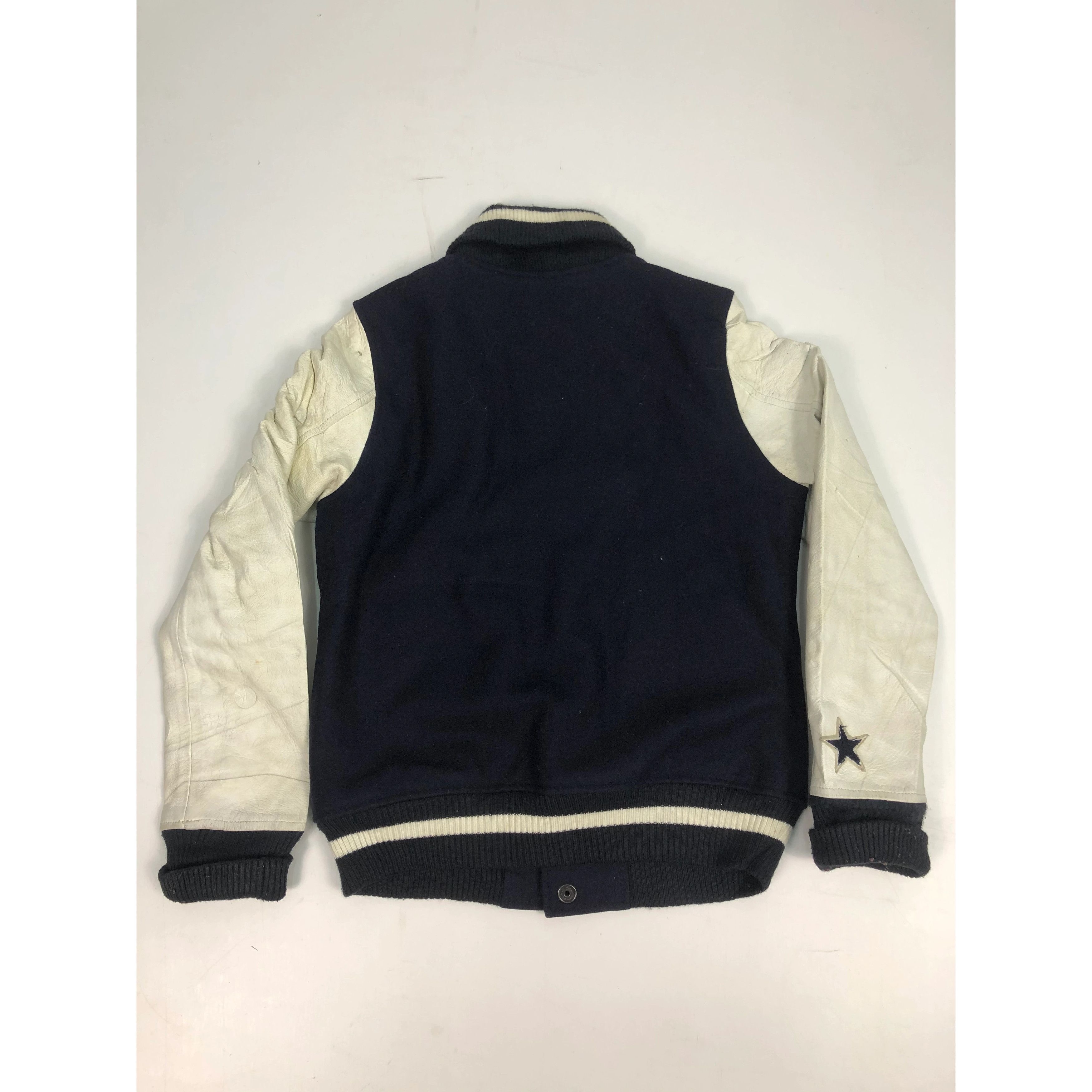 Japanese Brand Vintage Varsity Japanese Brand Leather Sleeve V0118 Size US S / EU 44-46 / 1 - 2 Thumbnail