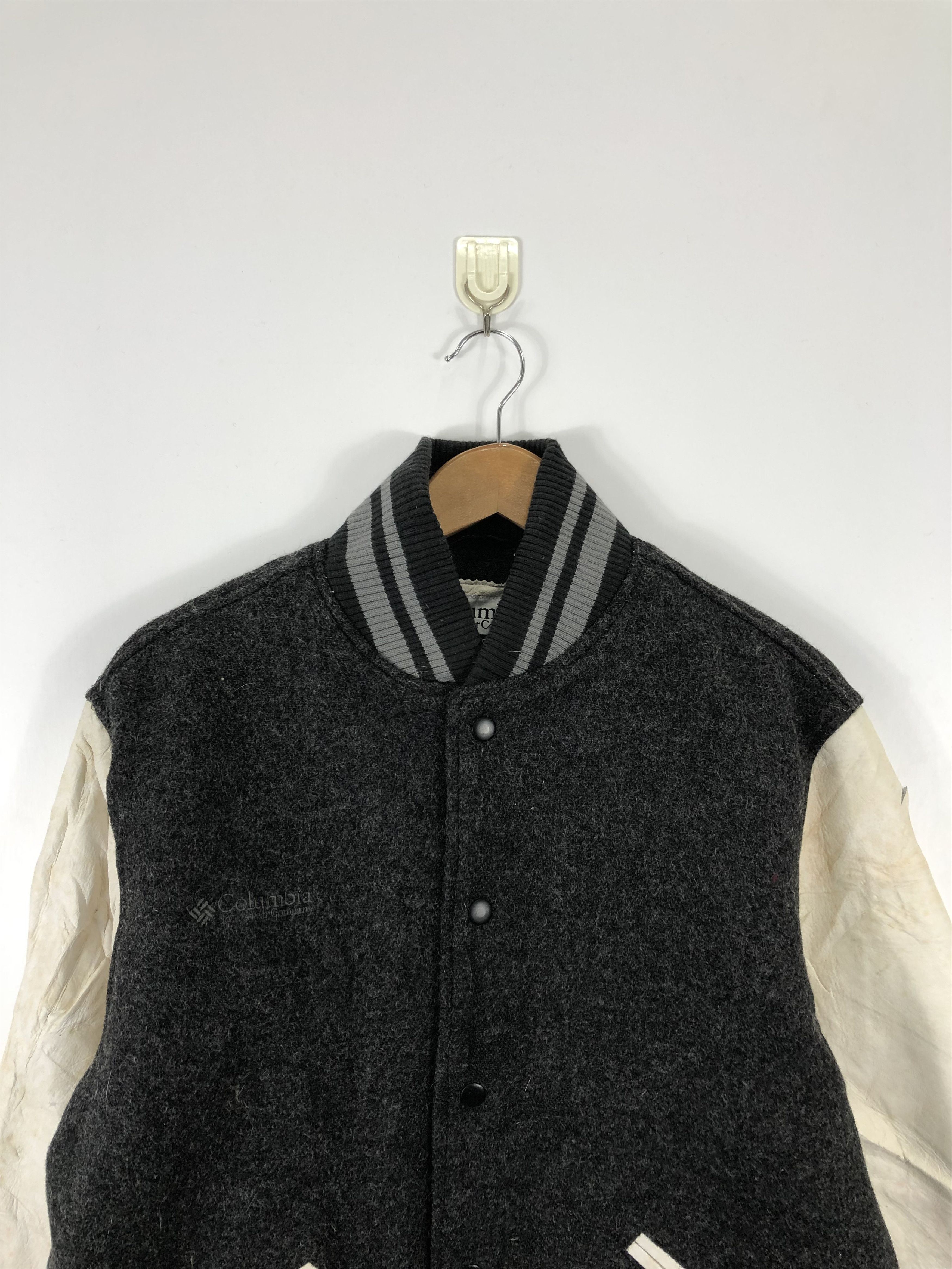 Columbia Vintage Columbia Sleeve Leather Varsity Jacket V0229 Size US M / EU 48-50 / 2 - 2 Thumbnail