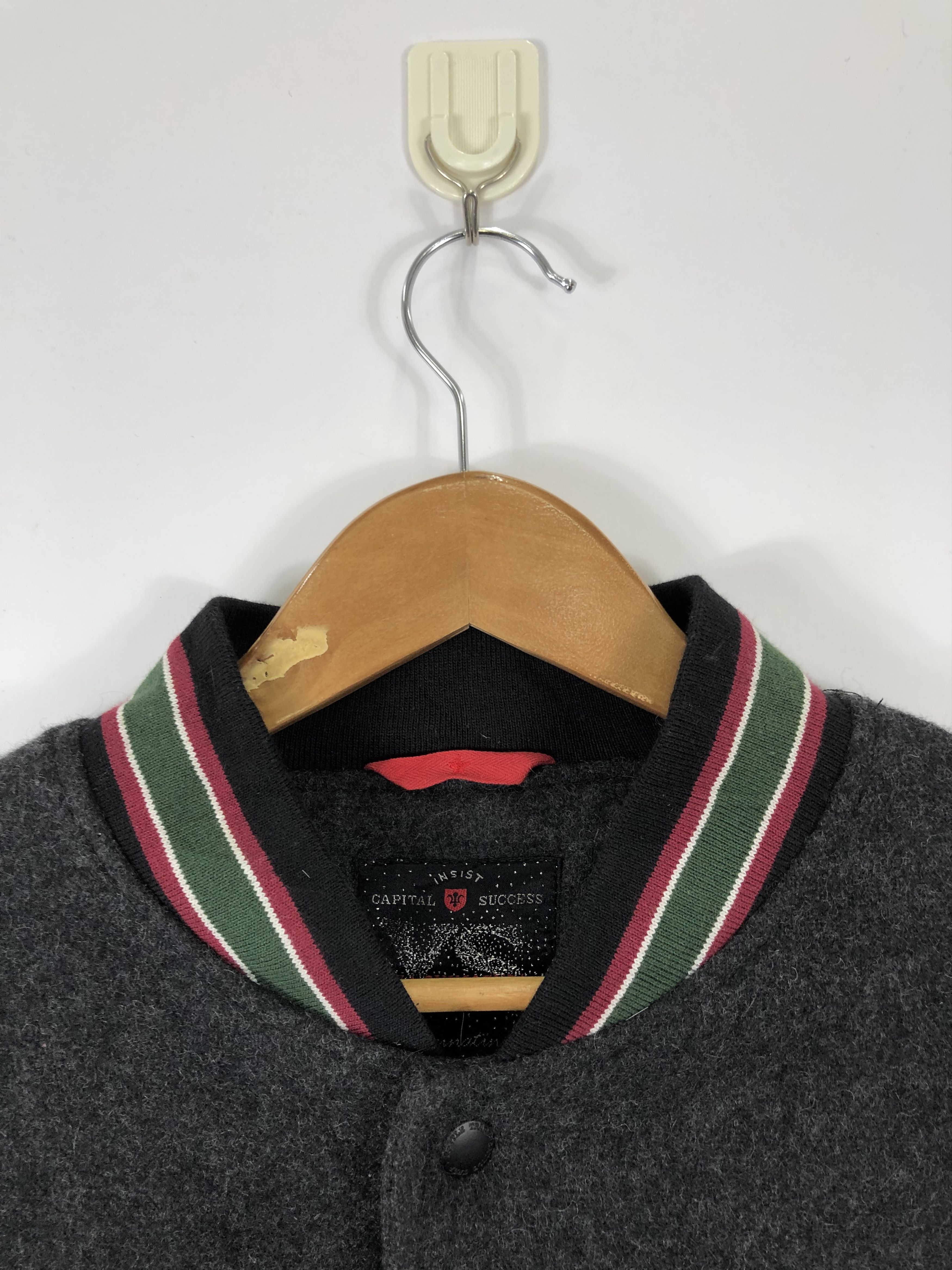 Vintage Vintage 90s Yuka Shimofusa Varsity Jacket Leather Wool V0231 Size US L / EU 52-54 / 3 - 7 Thumbnail
