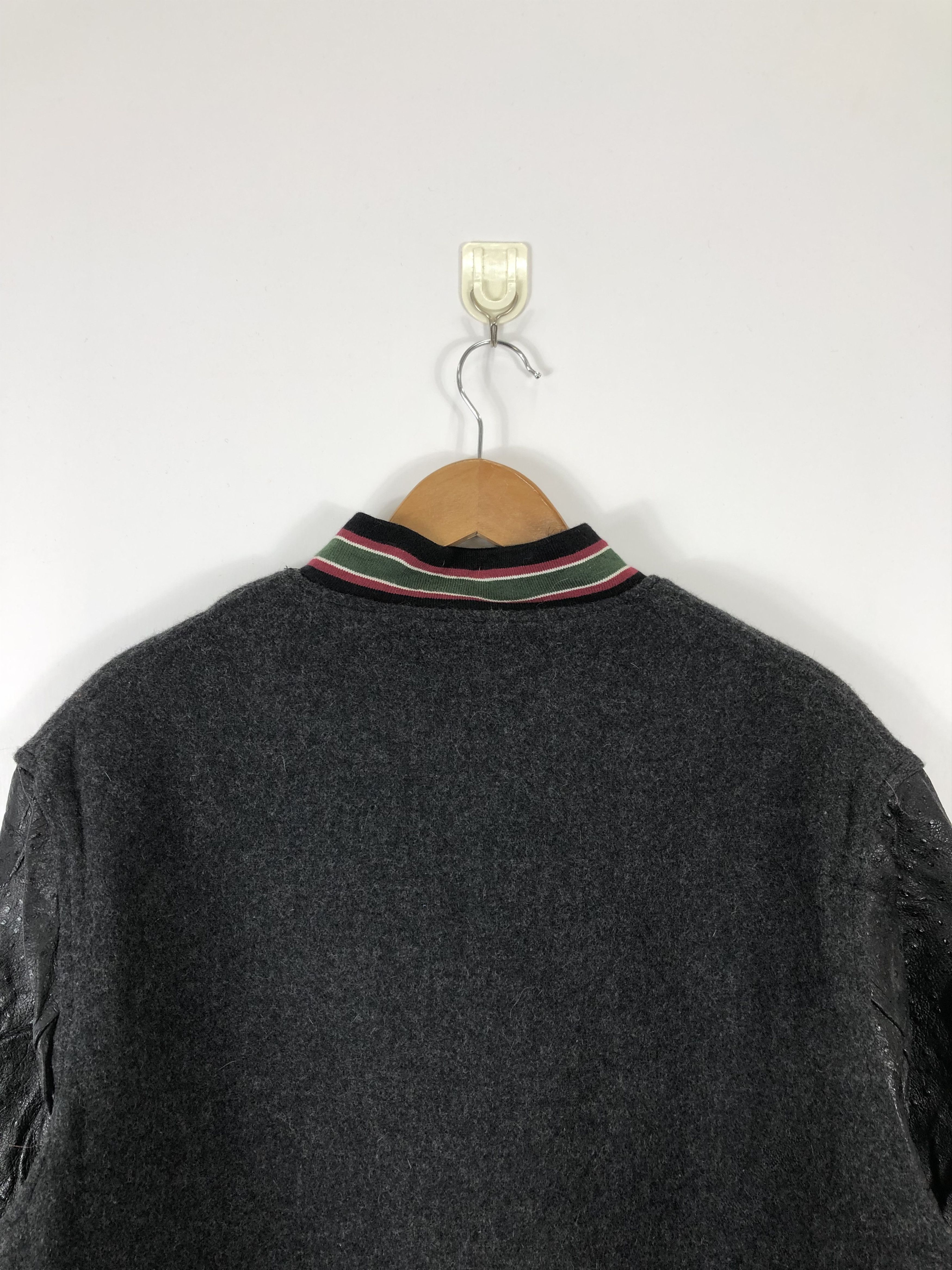 Vintage Vintage 90s Yuka Shimofusa Varsity Jacket Leather Wool V0231 Size US L / EU 52-54 / 3 - 4 Thumbnail