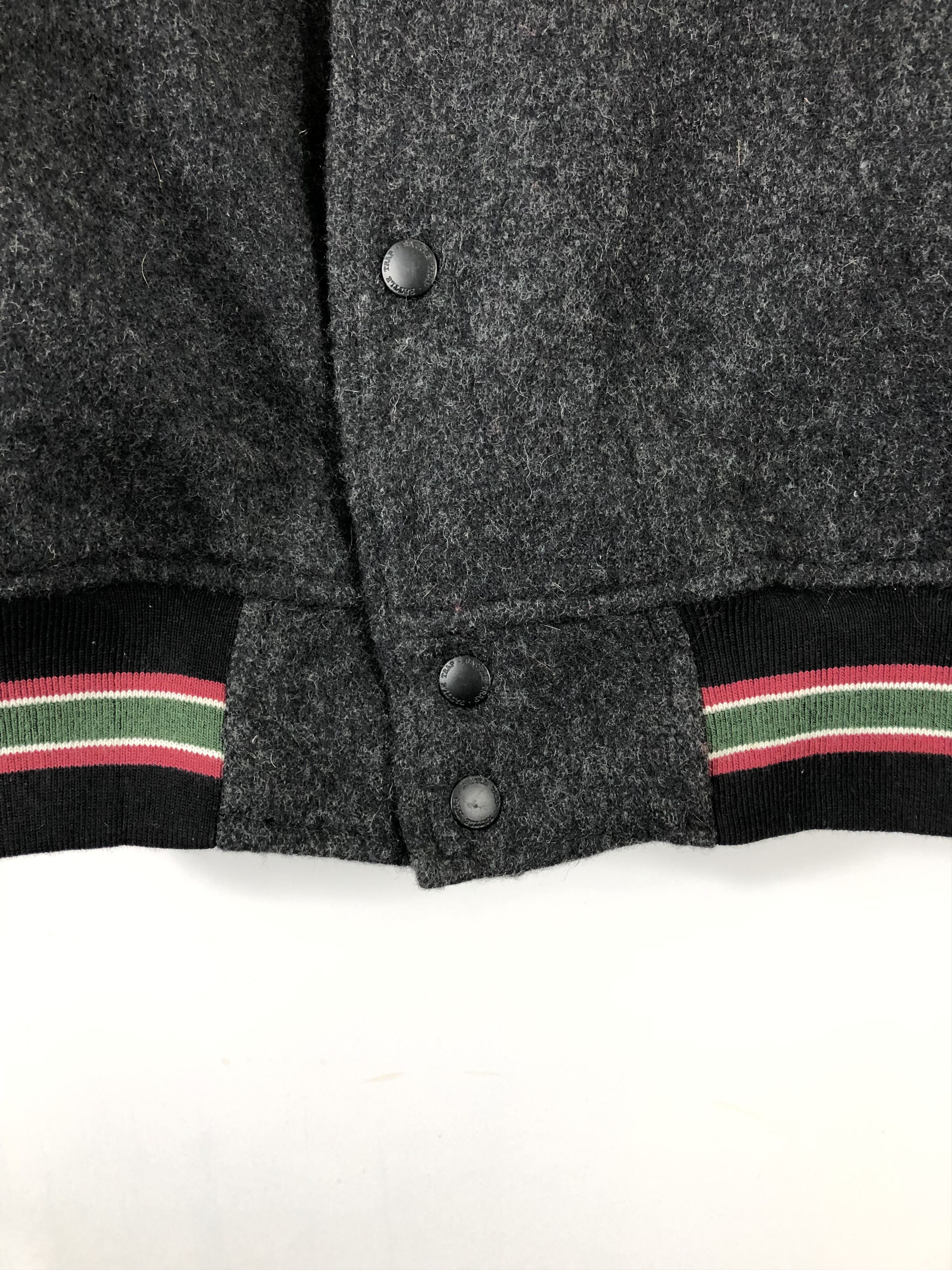 Vintage Vintage 90s Yuka Shimofusa Varsity Jacket Leather Wool V0231 Size US L / EU 52-54 / 3 - 6 Thumbnail