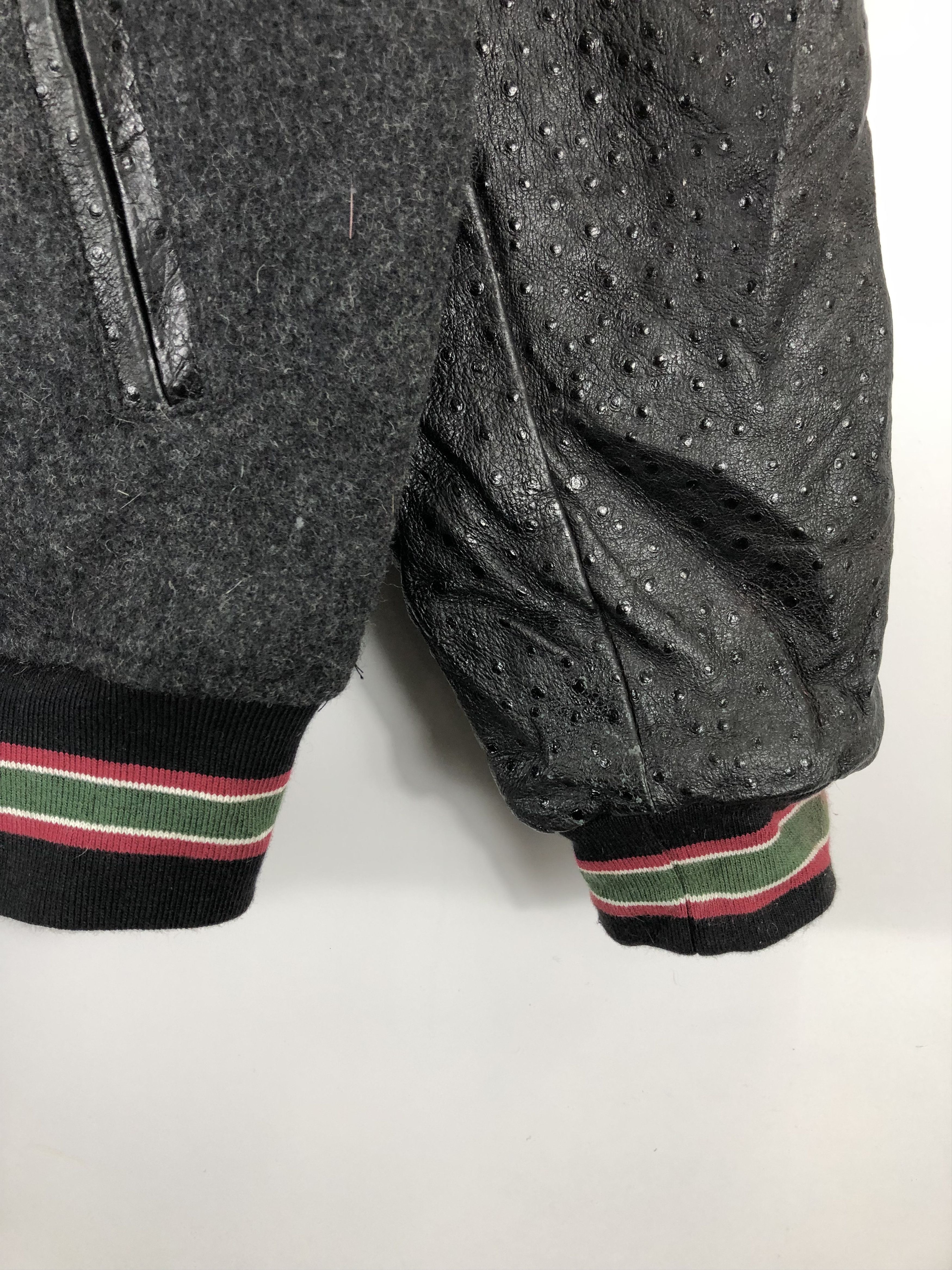 Vintage Vintage 90s Yuka Shimofusa Varsity Jacket Leather Wool V0231 Size US L / EU 52-54 / 3 - 5 Thumbnail