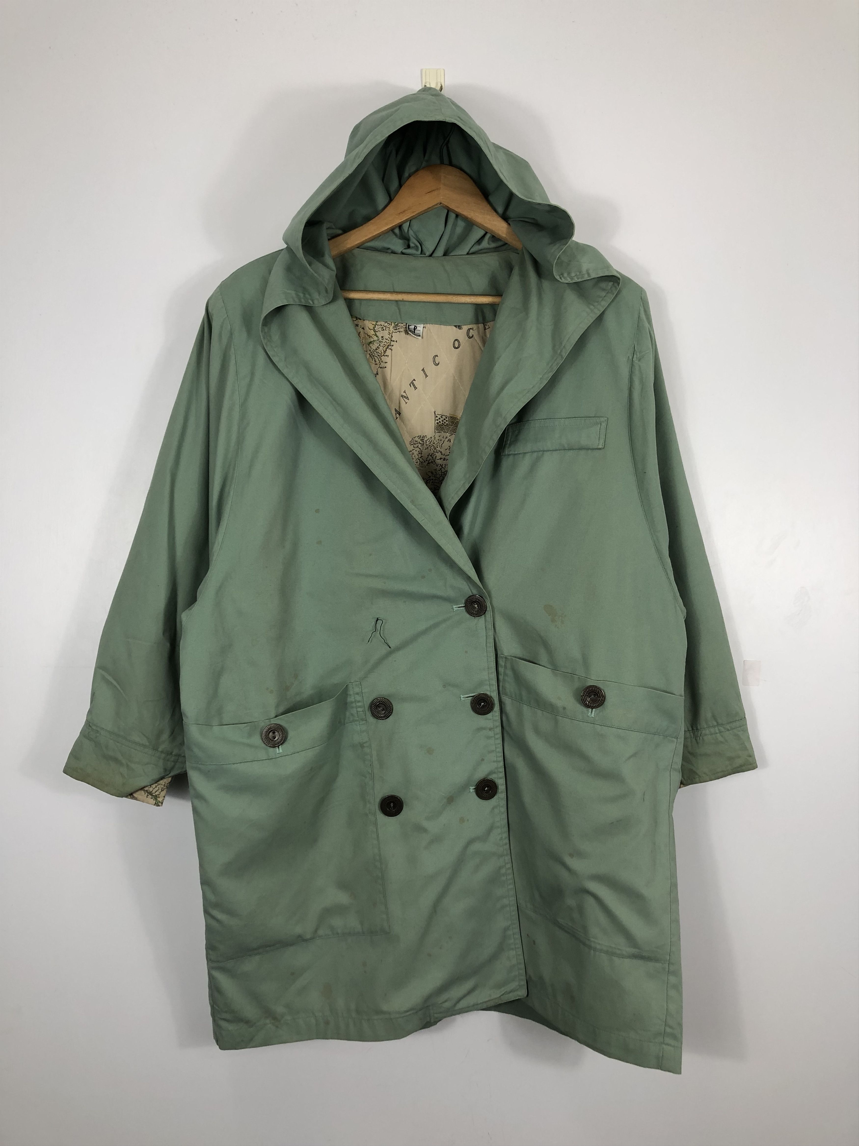Vintage Vintage 90s World Map Style Jacket Parka J0451 Size US L / EU 52-54 / 3 - 2 Thumbnail