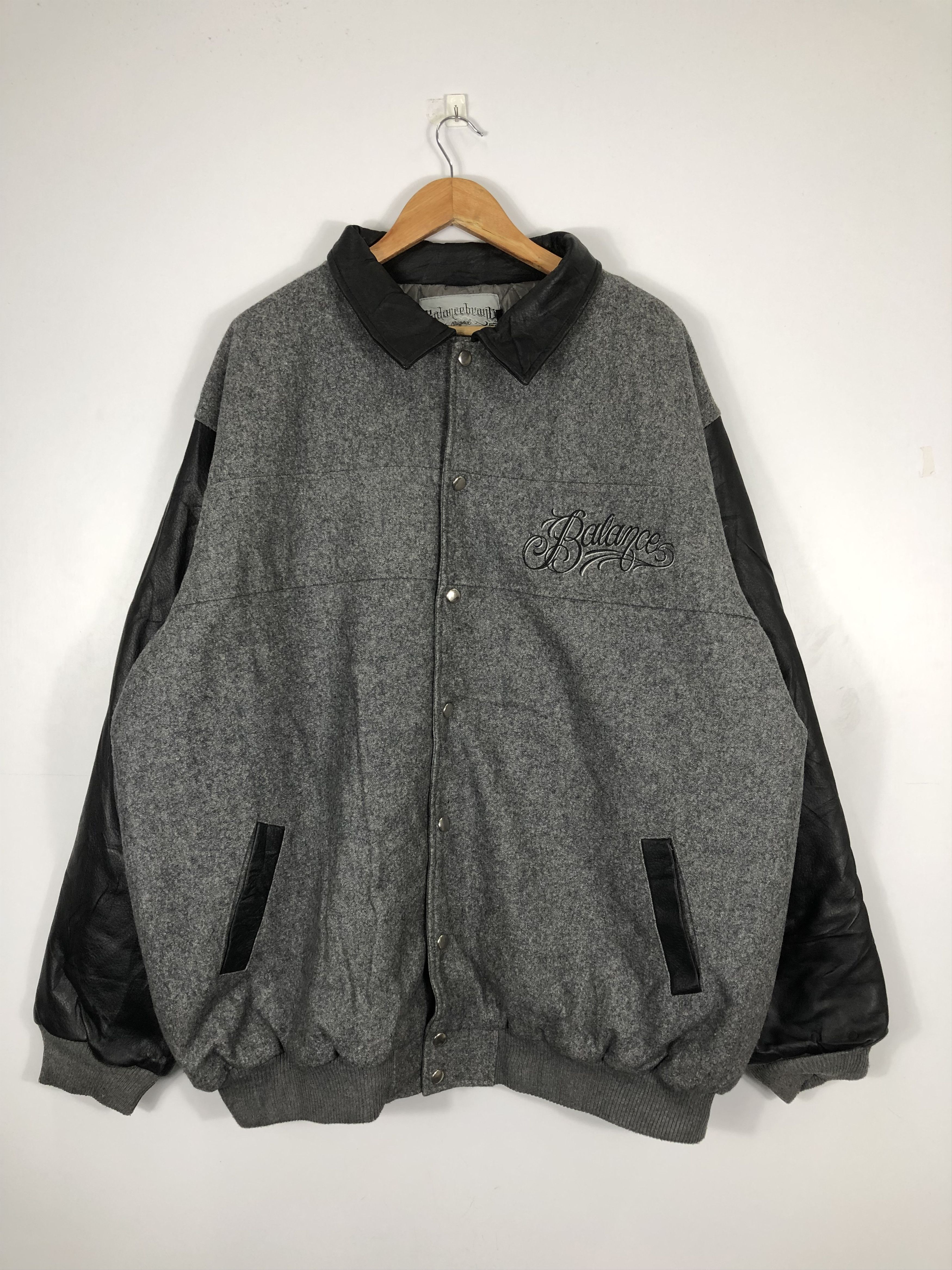Japanese Brand Japanese Varsity Jacket Leather Sleeve V0204 Size US XXL / EU 58 / 5 - 1 Thumbnail