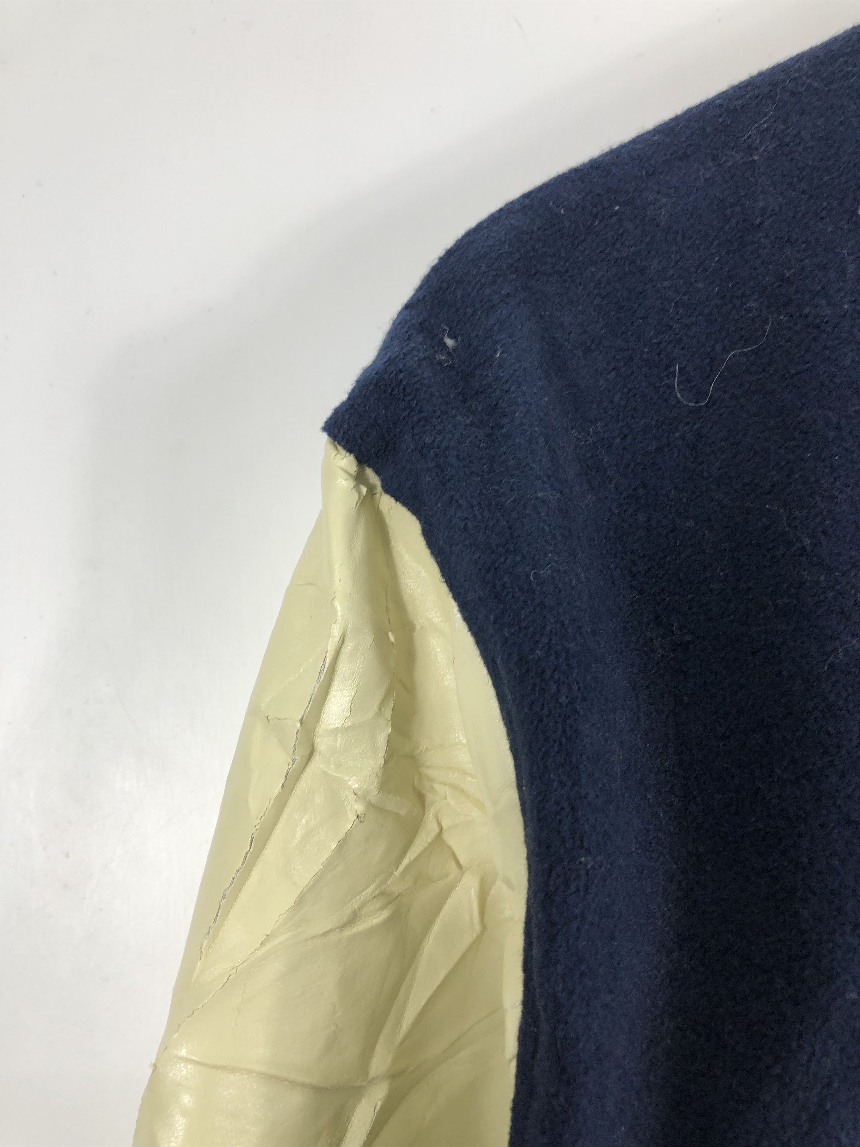 Japanese Brand Vintage Japanese Brand Browny Varsity Leather Sleeve V0244 Size US L / EU 52-54 / 3 - 11 Thumbnail