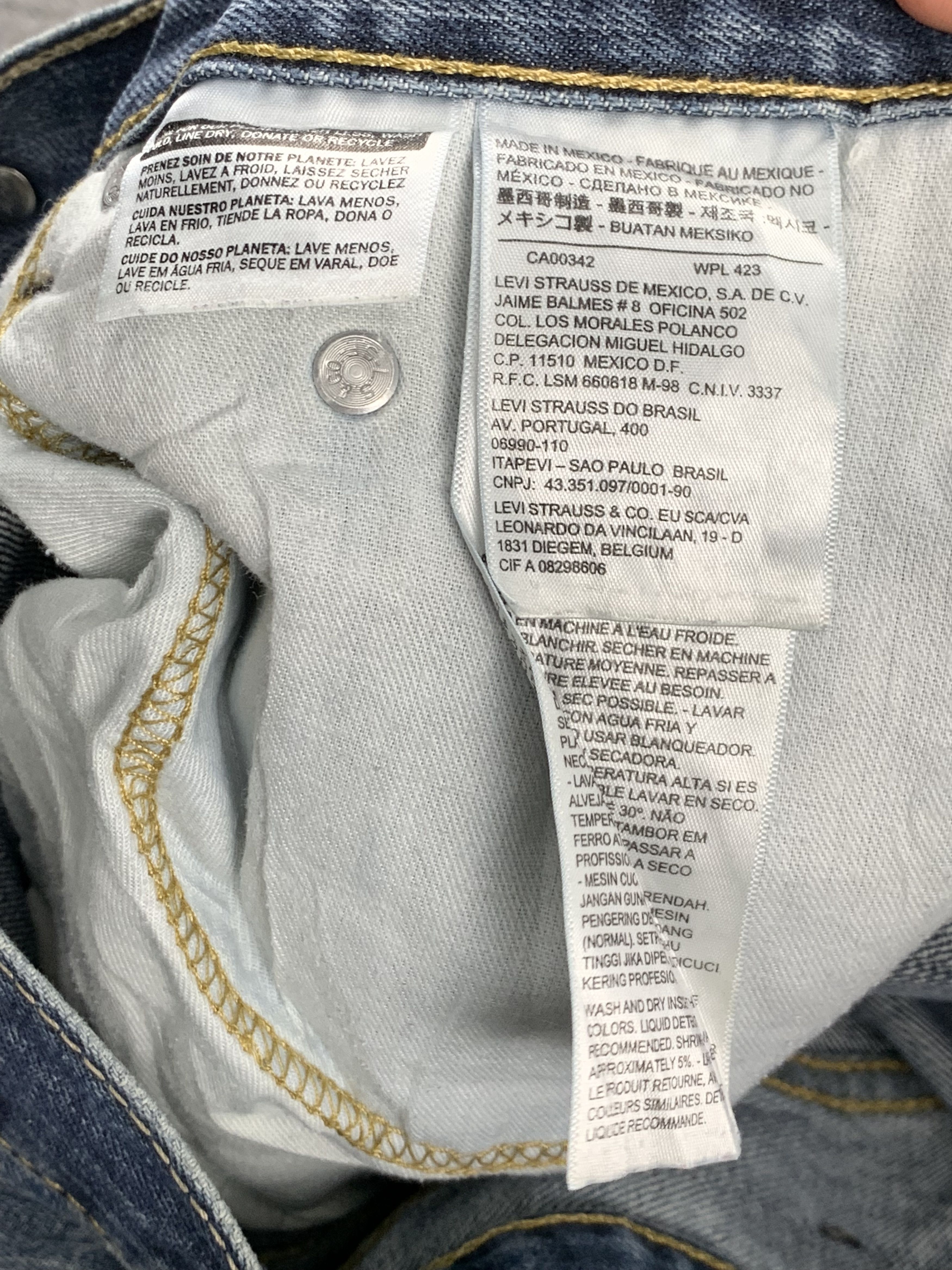 Levi's Vintage Levis 550 Faded Blue Jeans DP2097 Size US 36 / EU 52 - 6 Thumbnail