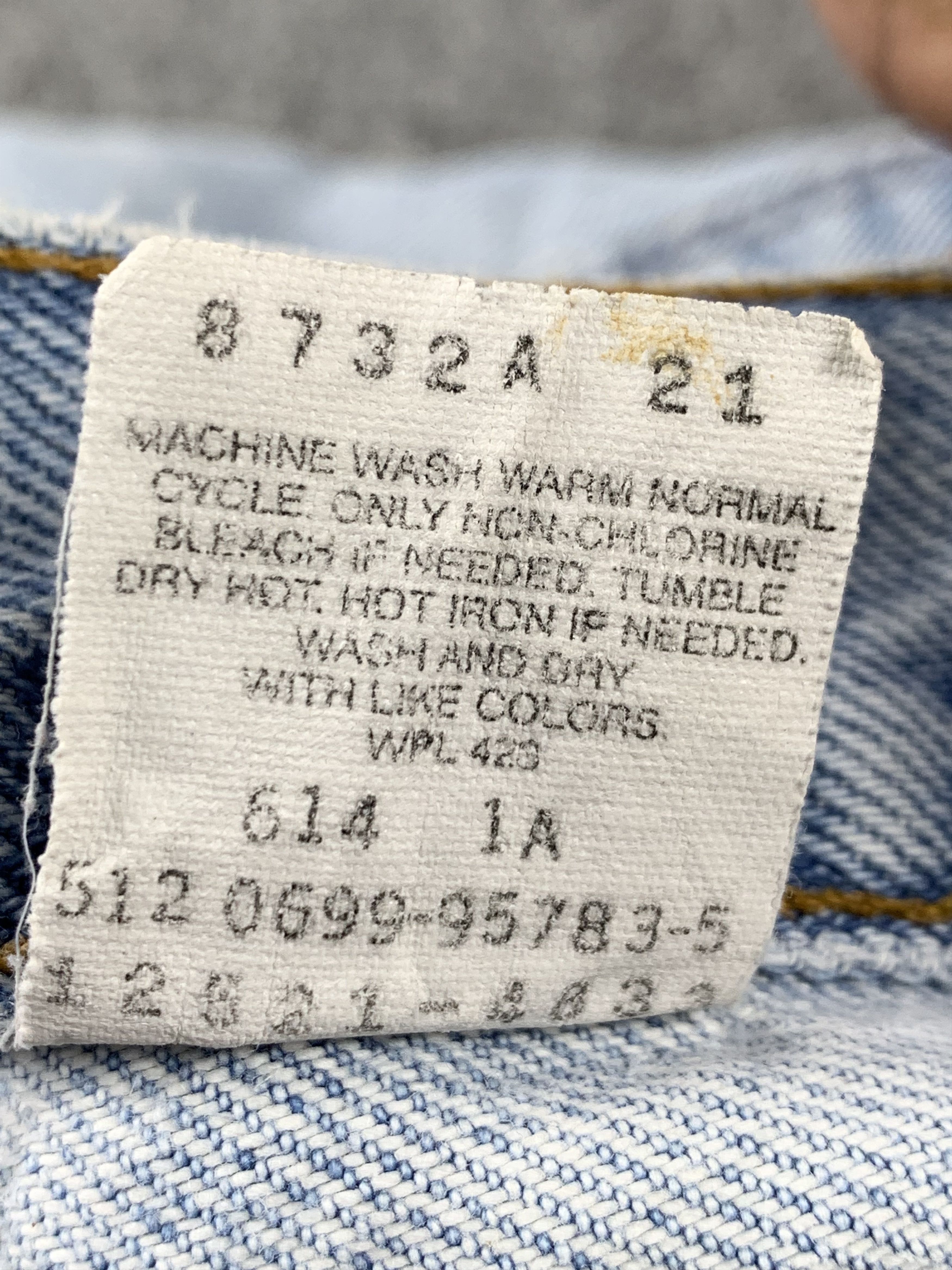Levi's Vintage 90s Levis 512 Light Wash Jeans DP2098 Size US 31 - 6 Thumbnail