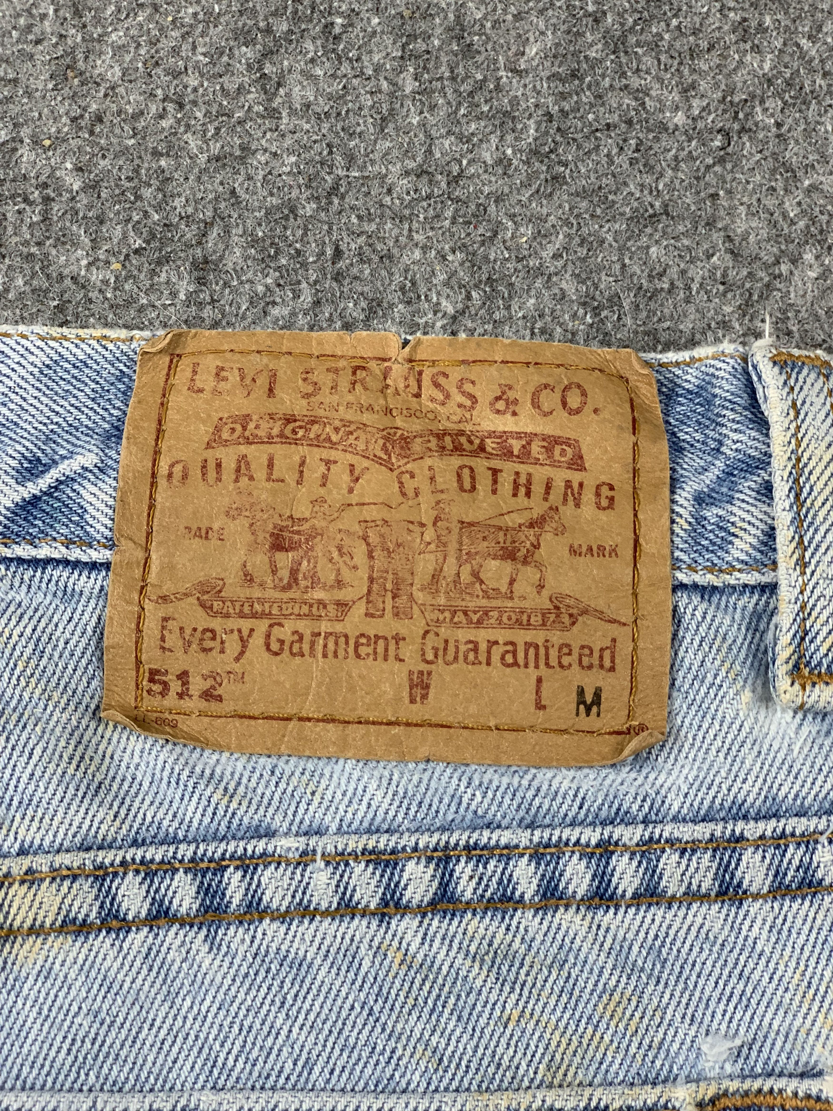 Levi's Vintage 90s Levis 512 Light Wash Jeans DP2098 Size US 31 - 3 Thumbnail
