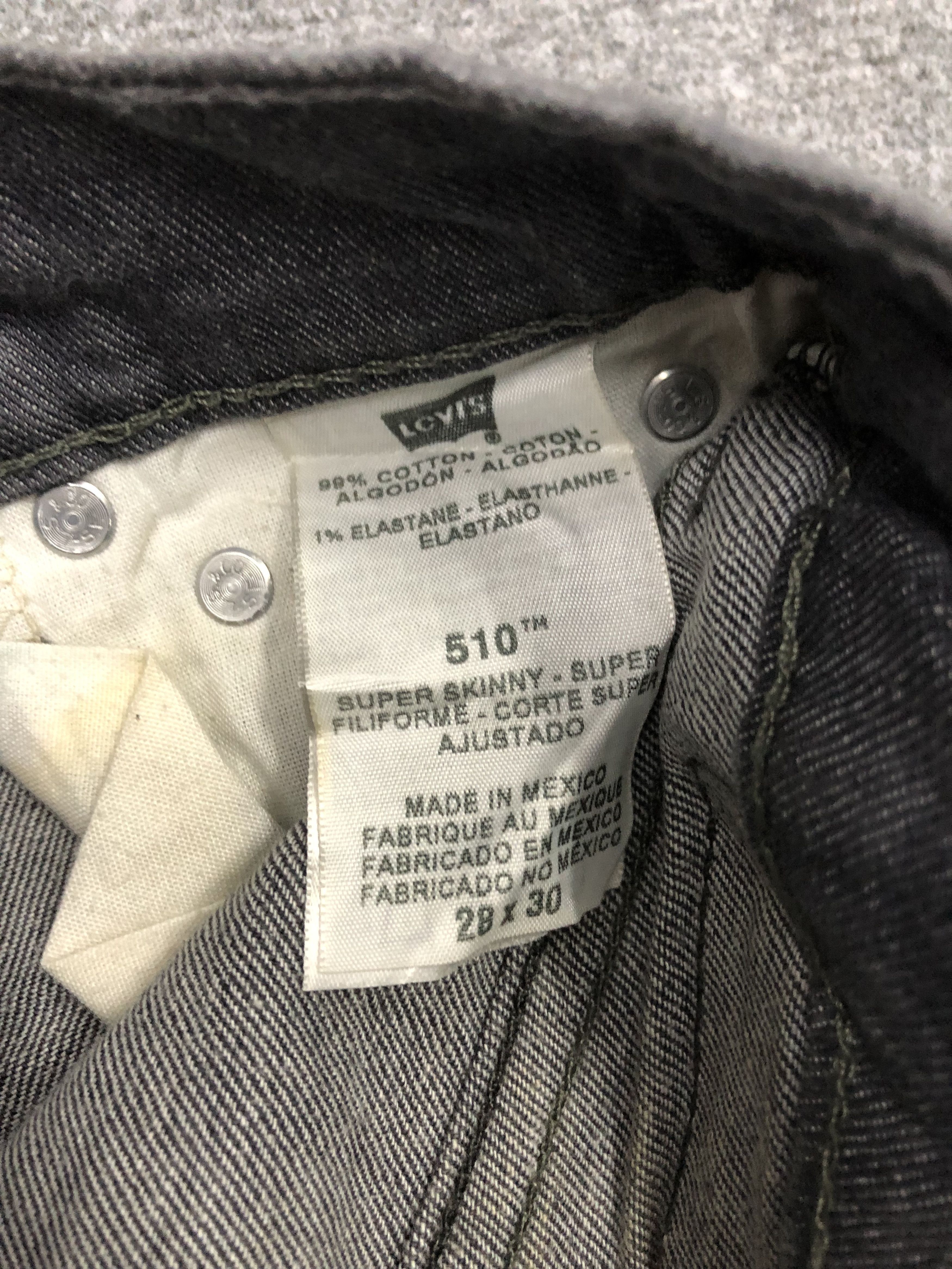 Levi's Vintage Levis 510 Jeans DP1088 Size US 27 - 6 Thumbnail