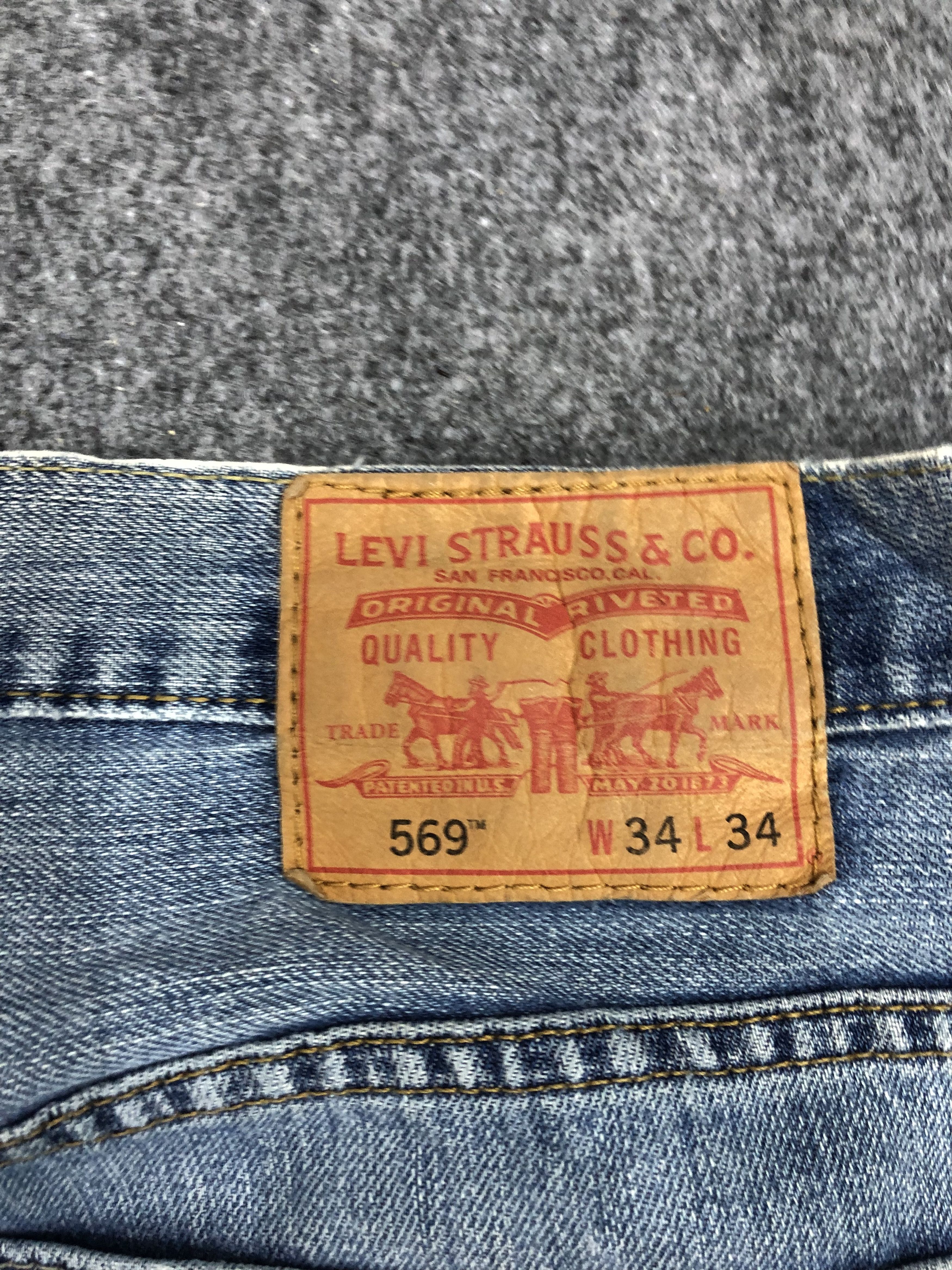 Levi's Vintage Levis 569 Sun Faded Jeans DP1082 Size US 37 - 5 Thumbnail