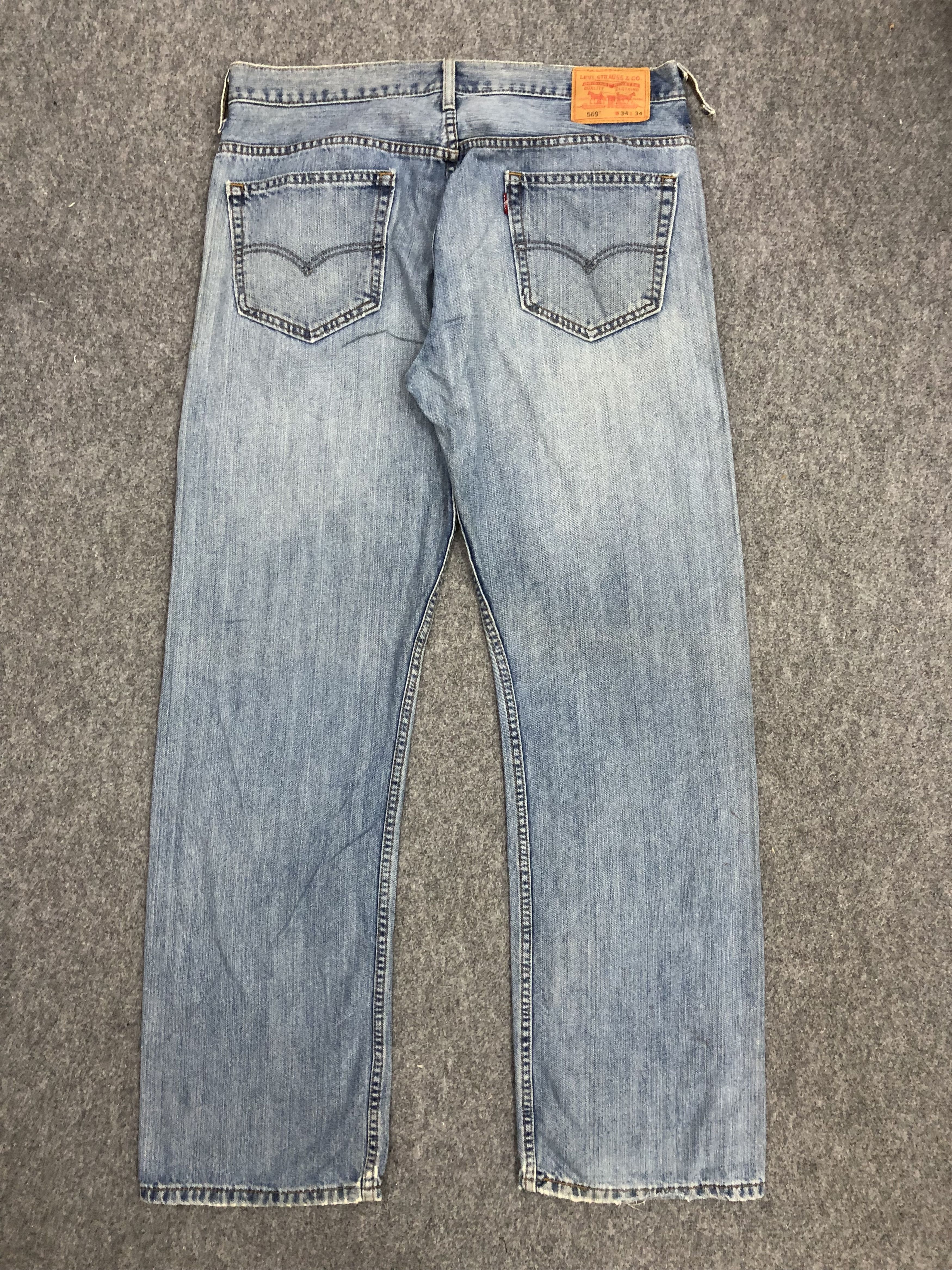 Levi's Vintage Levis 569 Sun Faded Jeans DP1082 Size US 37 - 3 Thumbnail