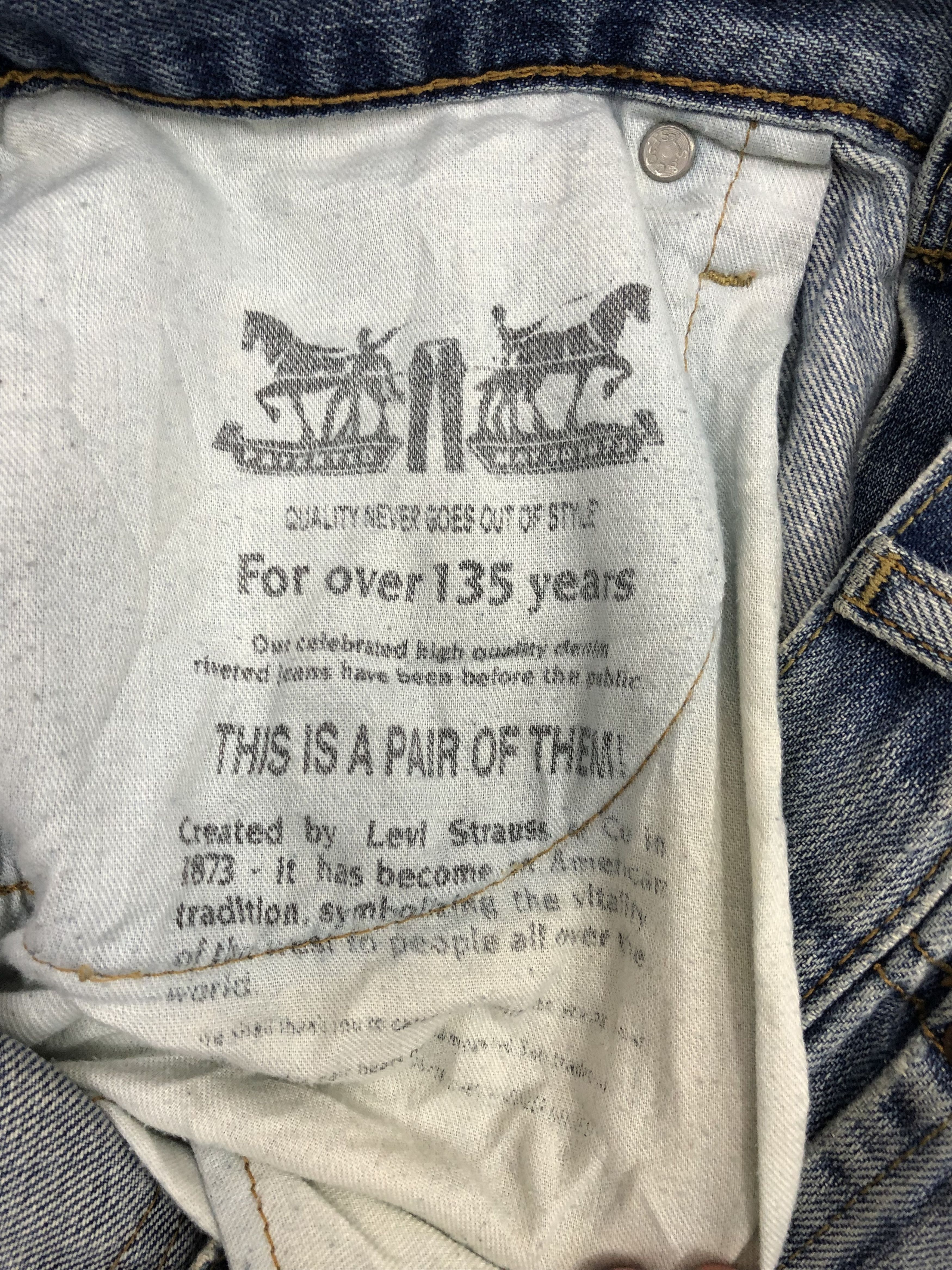 Levi's Vintage Levis 569 Sun Faded Jeans DP1082 Size US 37 - 11 Thumbnail