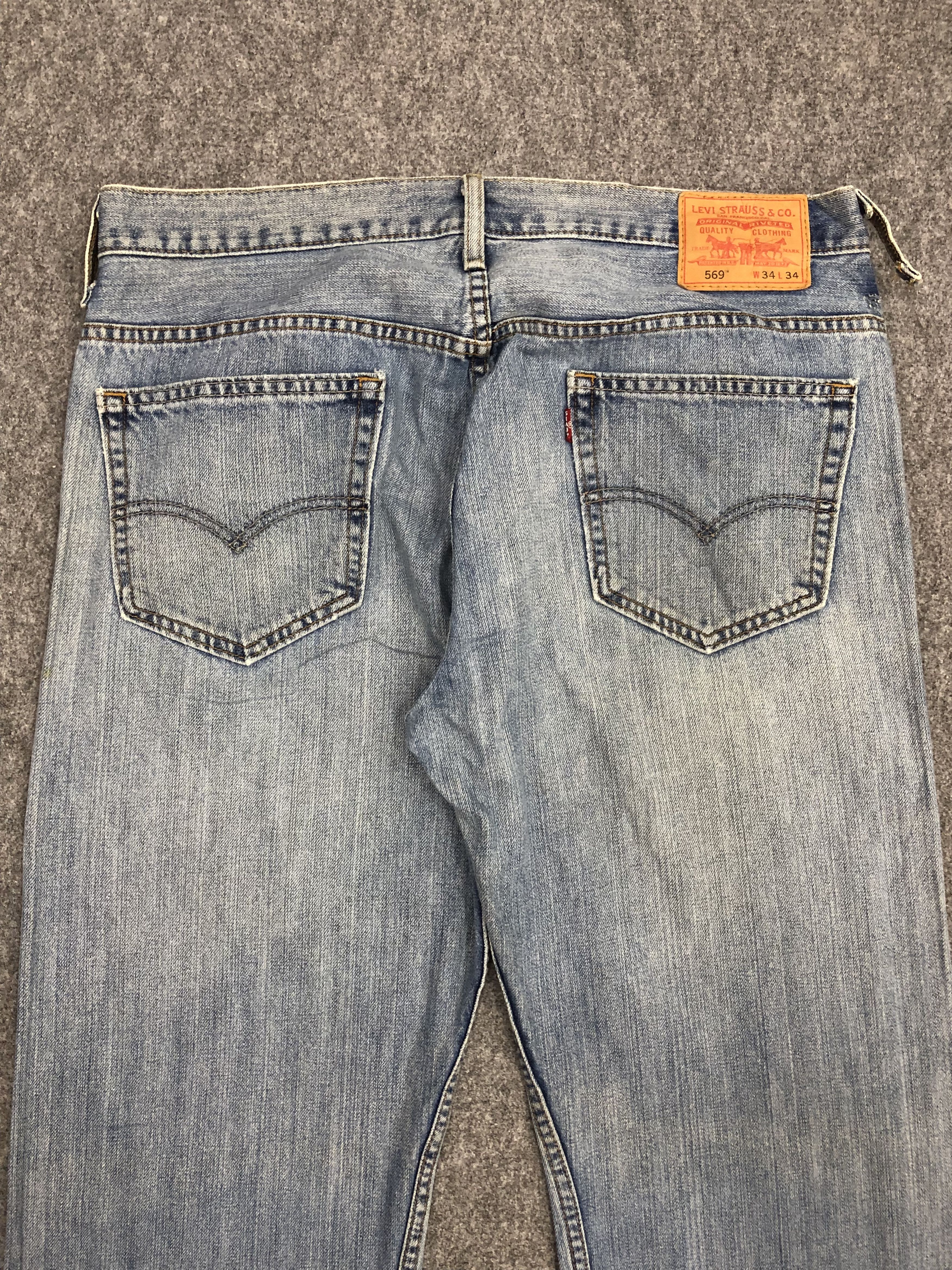 Levi's Vintage Levis 569 Sun Faded Jeans DP1082 Size US 37 - 4 Thumbnail