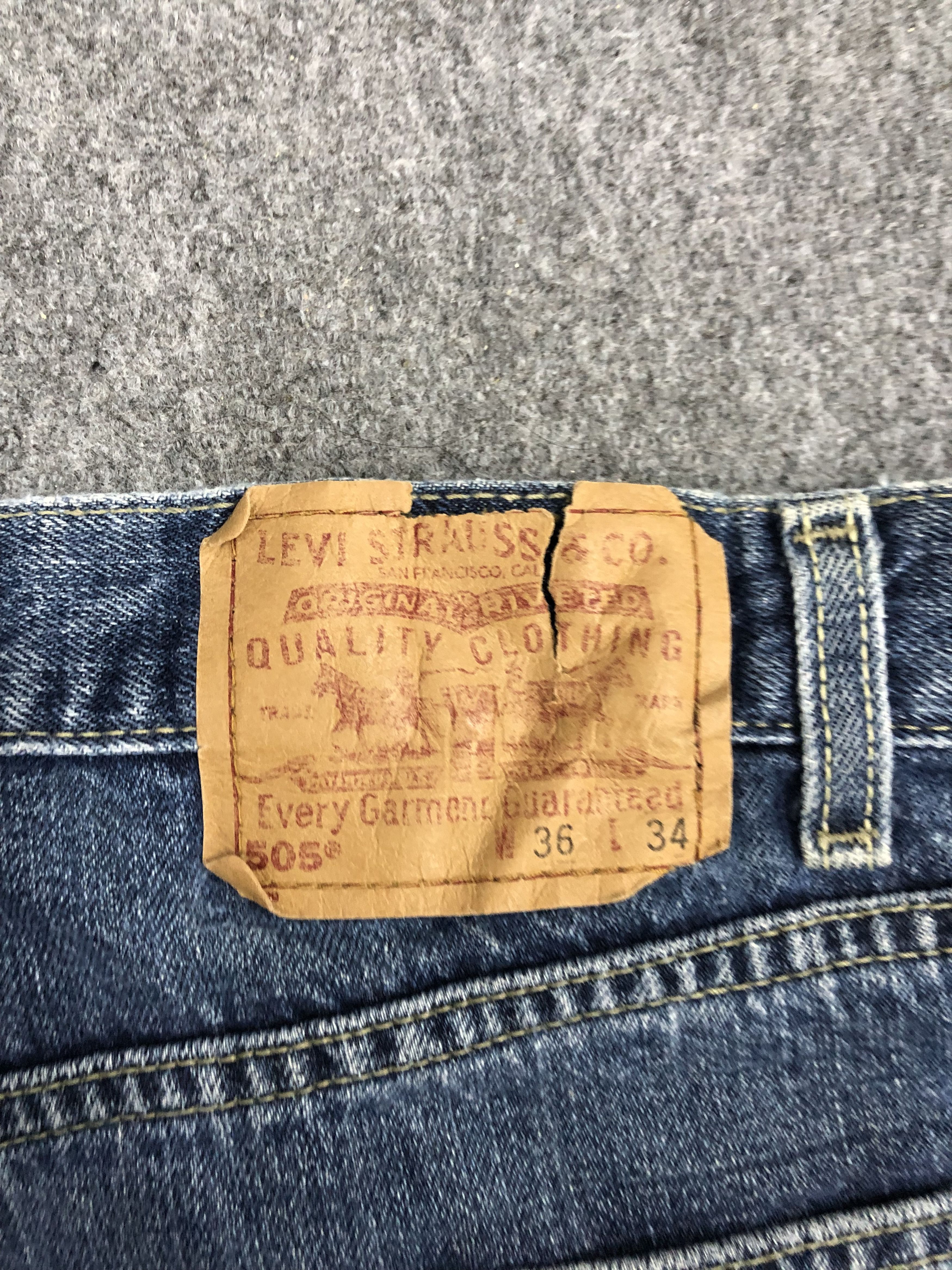 Levi's Vintage Levis 505 Light Wash Jeans DP1245 Size US 36 / EU 52 - 5 Thumbnail