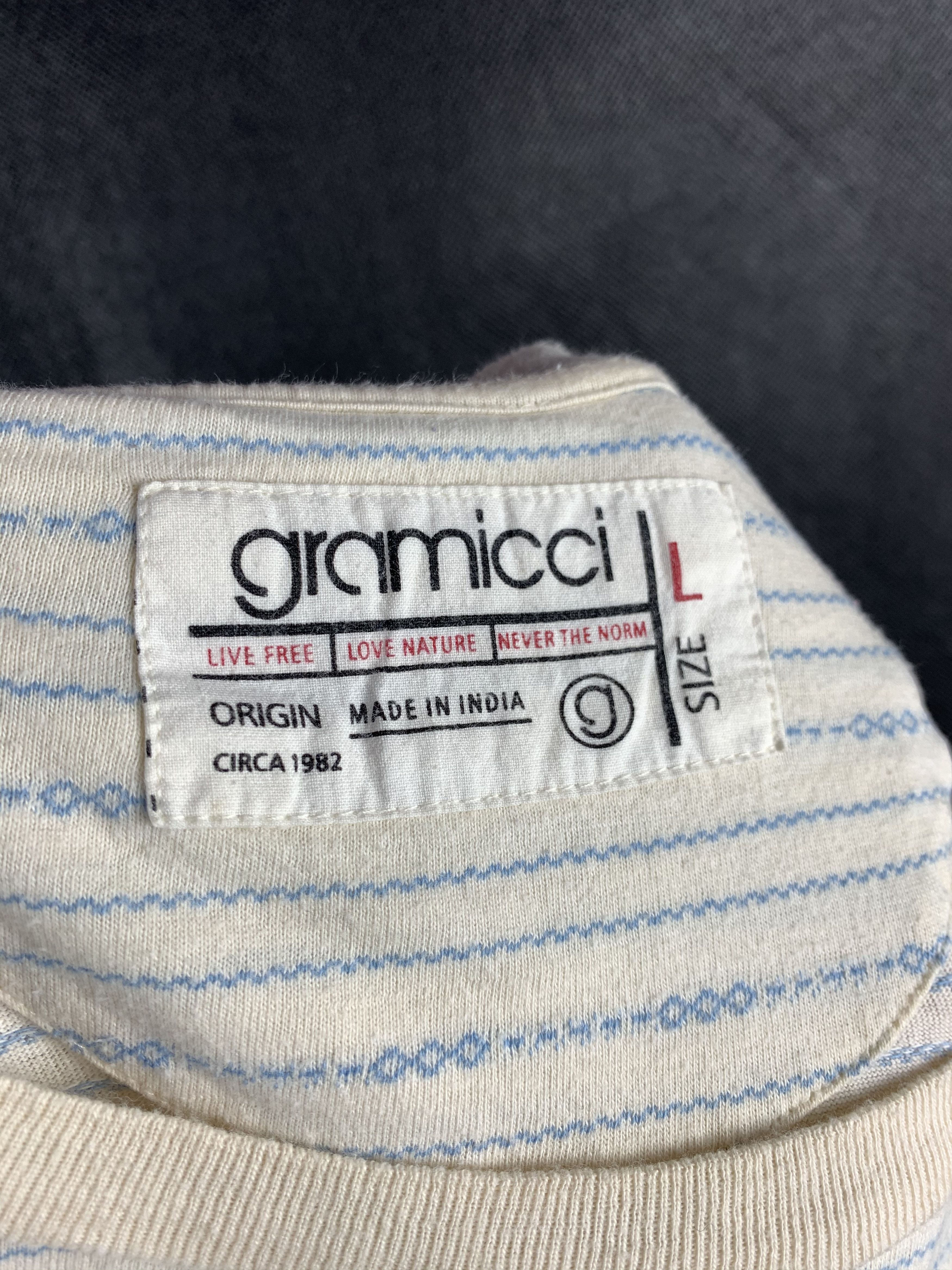 Gramicci 🔥Gramicci Stitch Stripes Tee Size US L / EU 52-54 / 3 - 4 Thumbnail