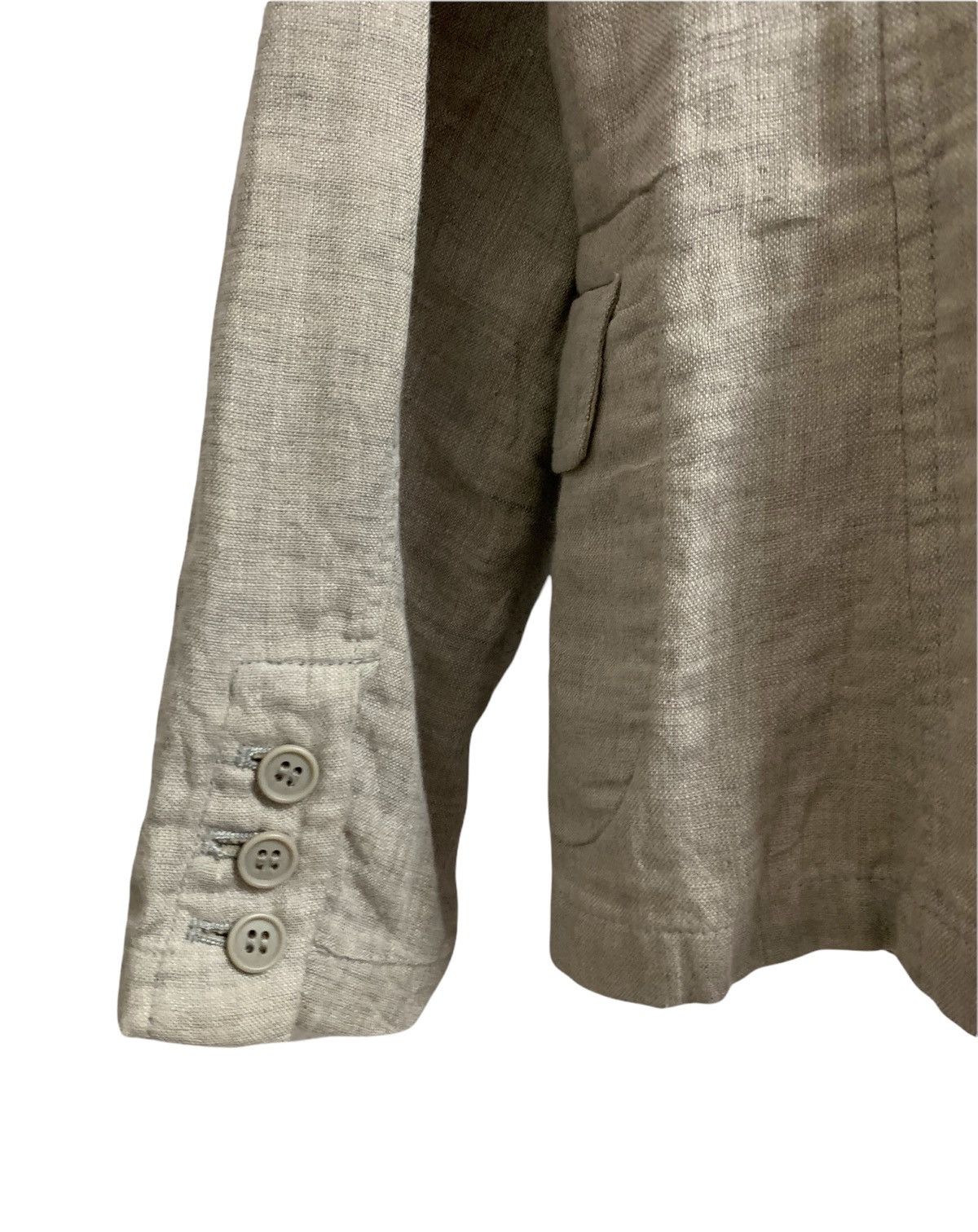 Issey Miyake Plantation Issey Miyake Linen Button Jacket Size M / US 6-8 / IT 42-44 - 9 Thumbnail