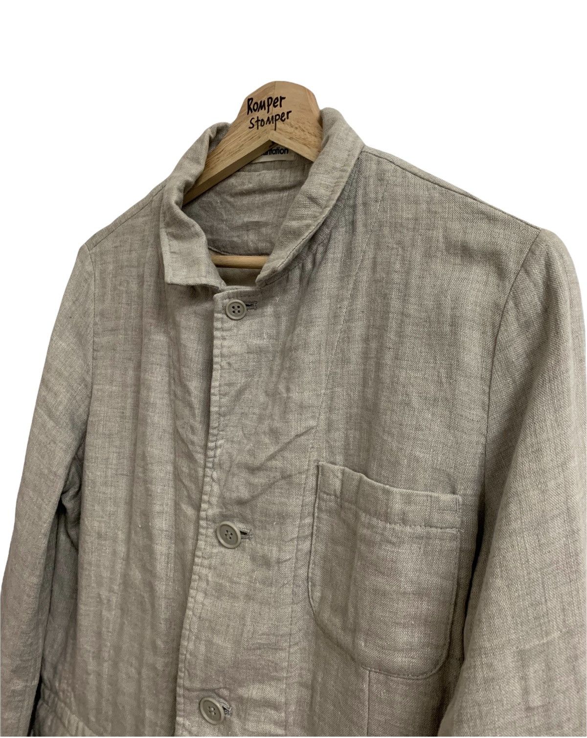 Issey Miyake Plantation Issey Miyake Linen Button Jacket Size M / US 6-8 / IT 42-44 - 6 Thumbnail