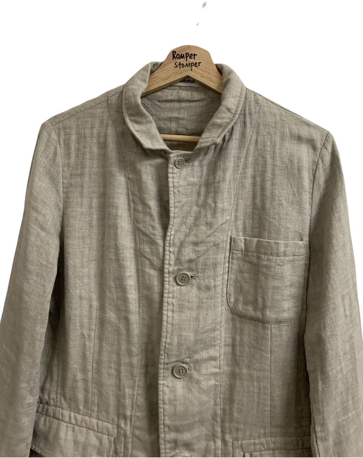 Issey Miyake Plantation Issey Miyake Linen Button Jacket Size M / US 6-8 / IT 42-44 - 2 Thumbnail