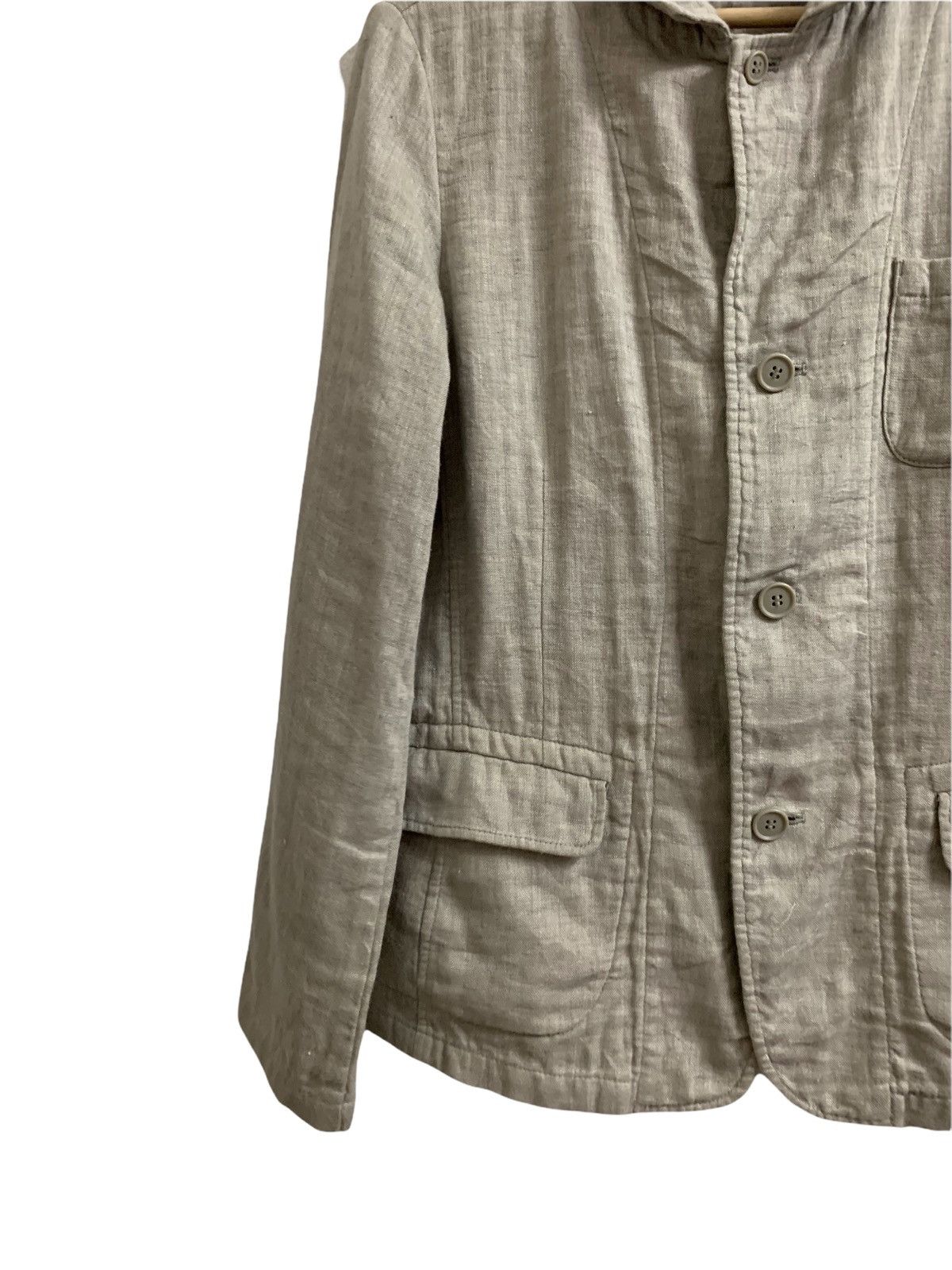 Issey Miyake Plantation Issey Miyake Linen Button Jacket Size M / US 6-8 / IT 42-44 - 3 Thumbnail