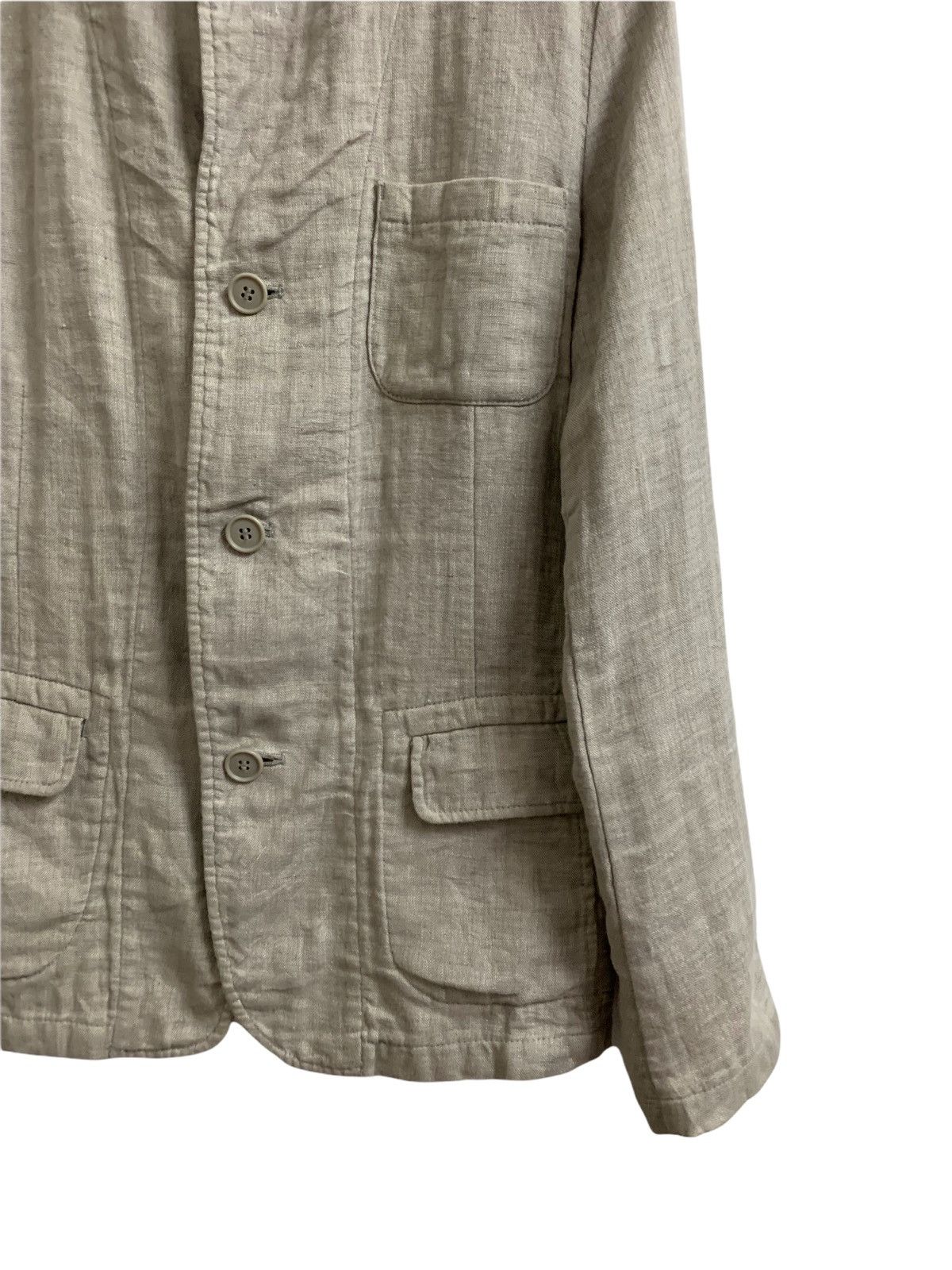 Issey Miyake Plantation Issey Miyake Linen Button Jacket Size M / US 6-8 / IT 42-44 - 4 Thumbnail