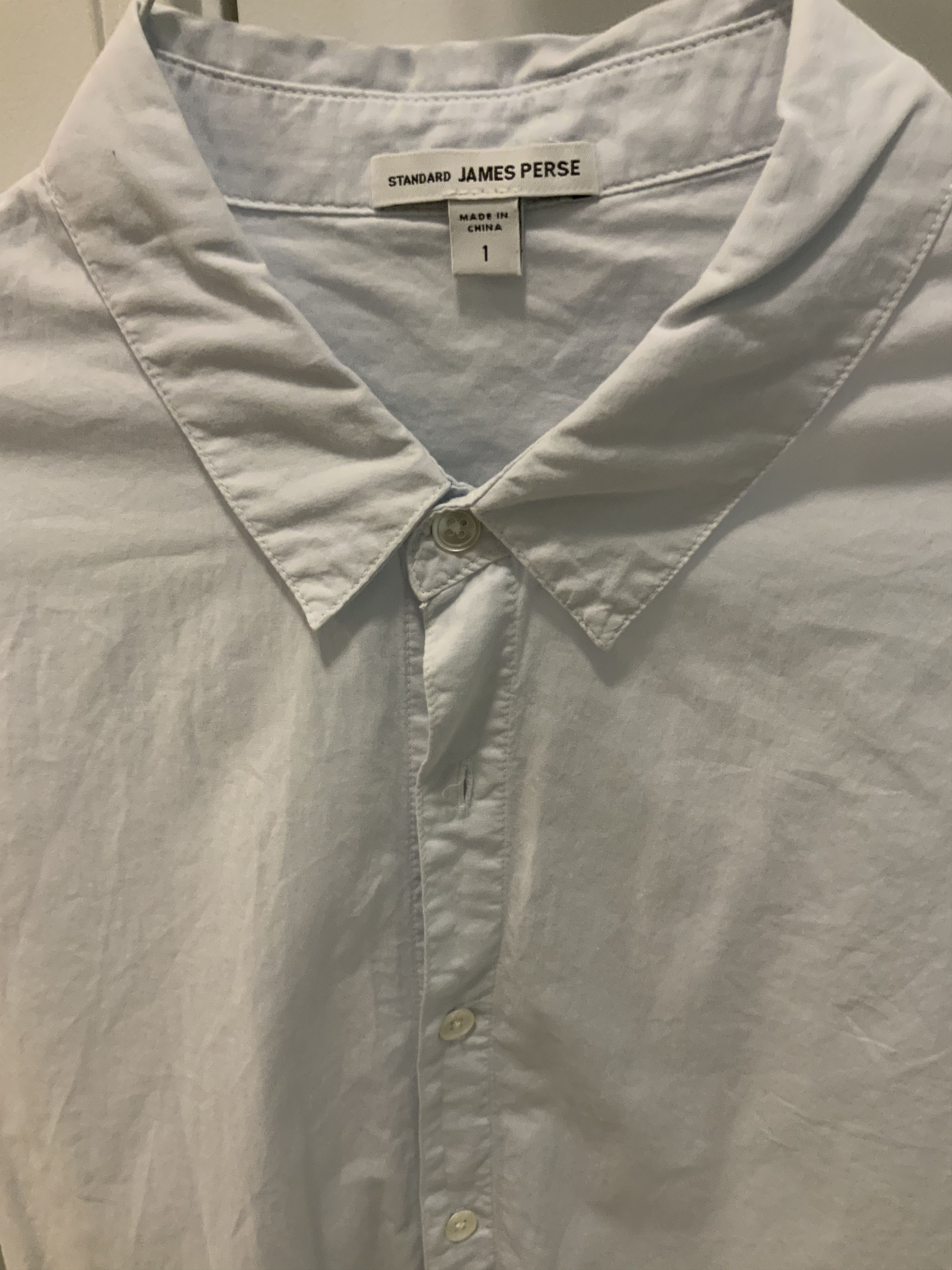 James Perse James Perse Plain Long Sleeved Cotton Shirt Size US S / EU 44-46 / 1 - 4 Thumbnail