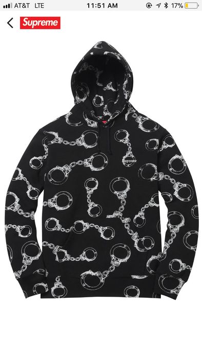 Supreme discount handcuff hoodie