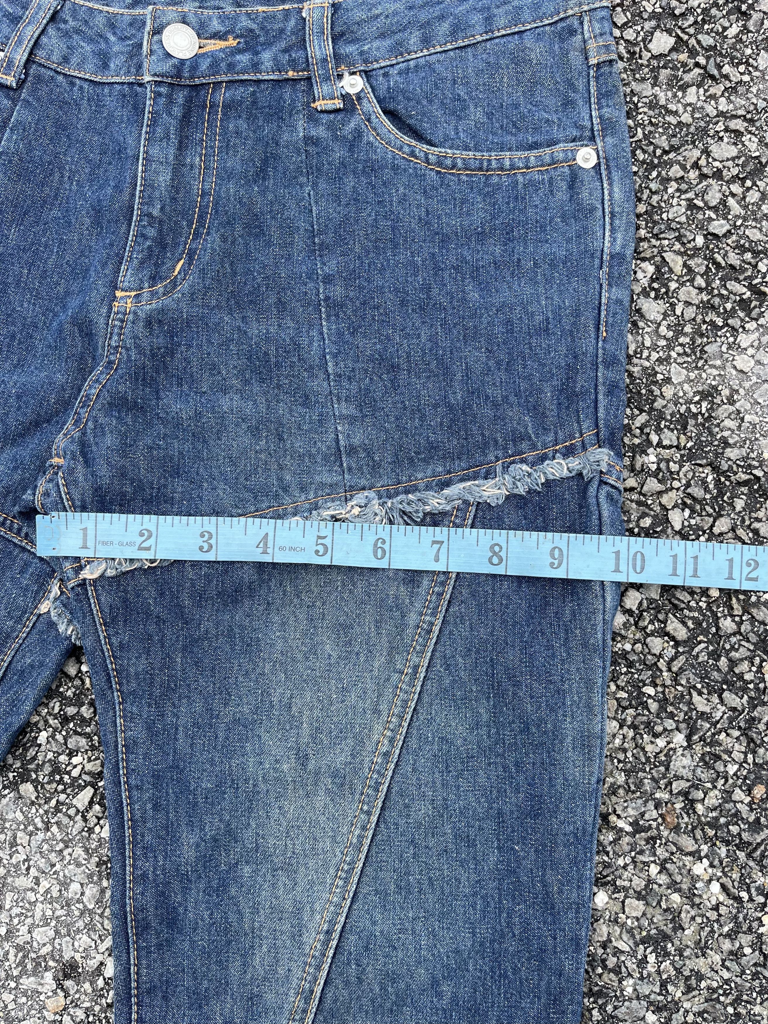 If Six Was Nine × Le Grande Bleu (L.G.B.) Vintage Flared Asymmetric Jeans Hysteric Glamour Lil Uzi Size US 30 / EU 46 - 8 Thumbnail
