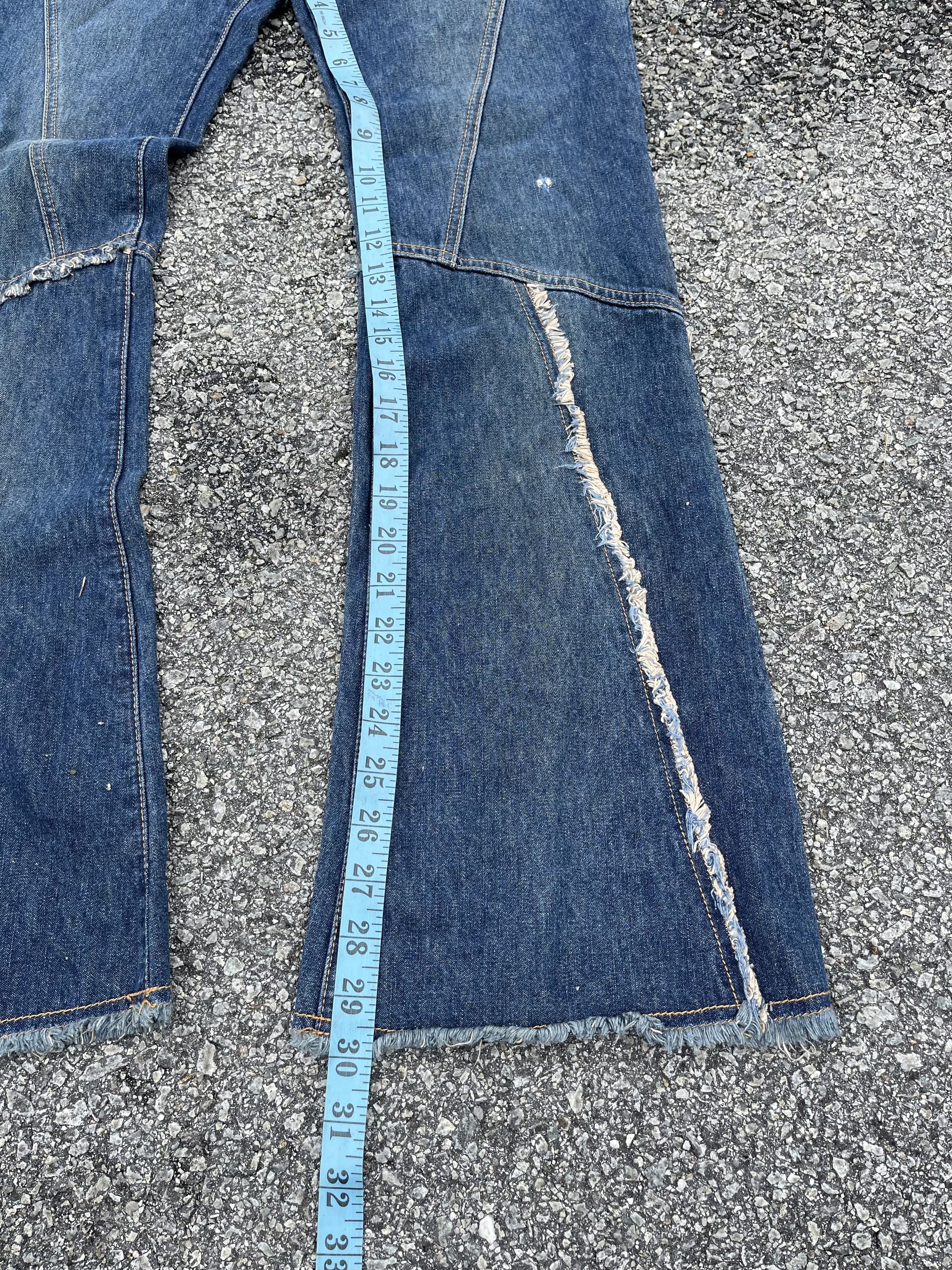 If Six Was Nine × Le Grande Bleu (L.G.B.) Vintage Flared Asymmetric Jeans Hysteric Glamour Lil Uzi Size US 30 / EU 46 - 7 Thumbnail