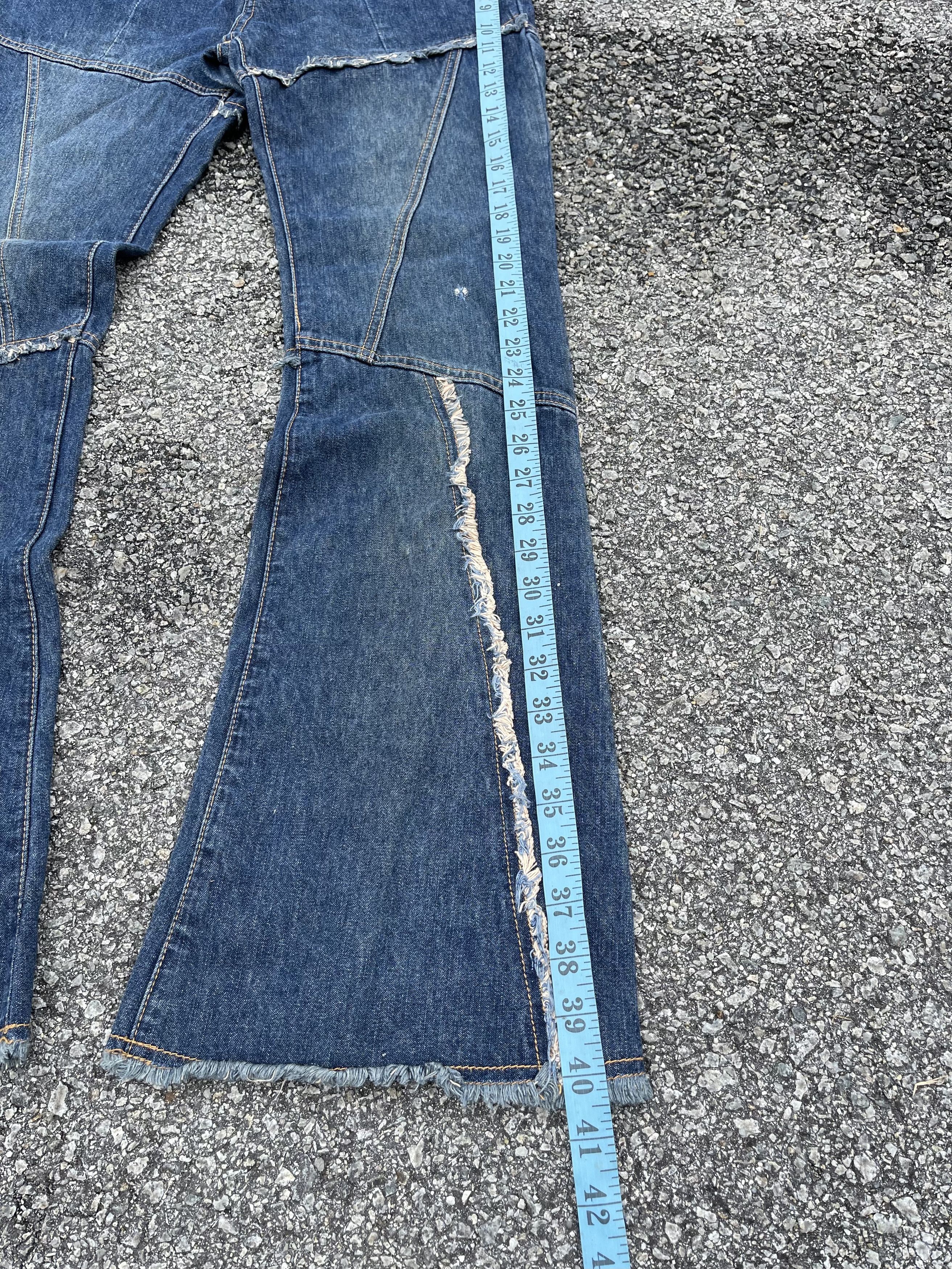 If Six Was Nine × Le Grande Bleu (L.G.B.) Vintage Flared Asymmetric Jeans Hysteric Glamour Lil Uzi Size US 30 / EU 46 - 6 Thumbnail
