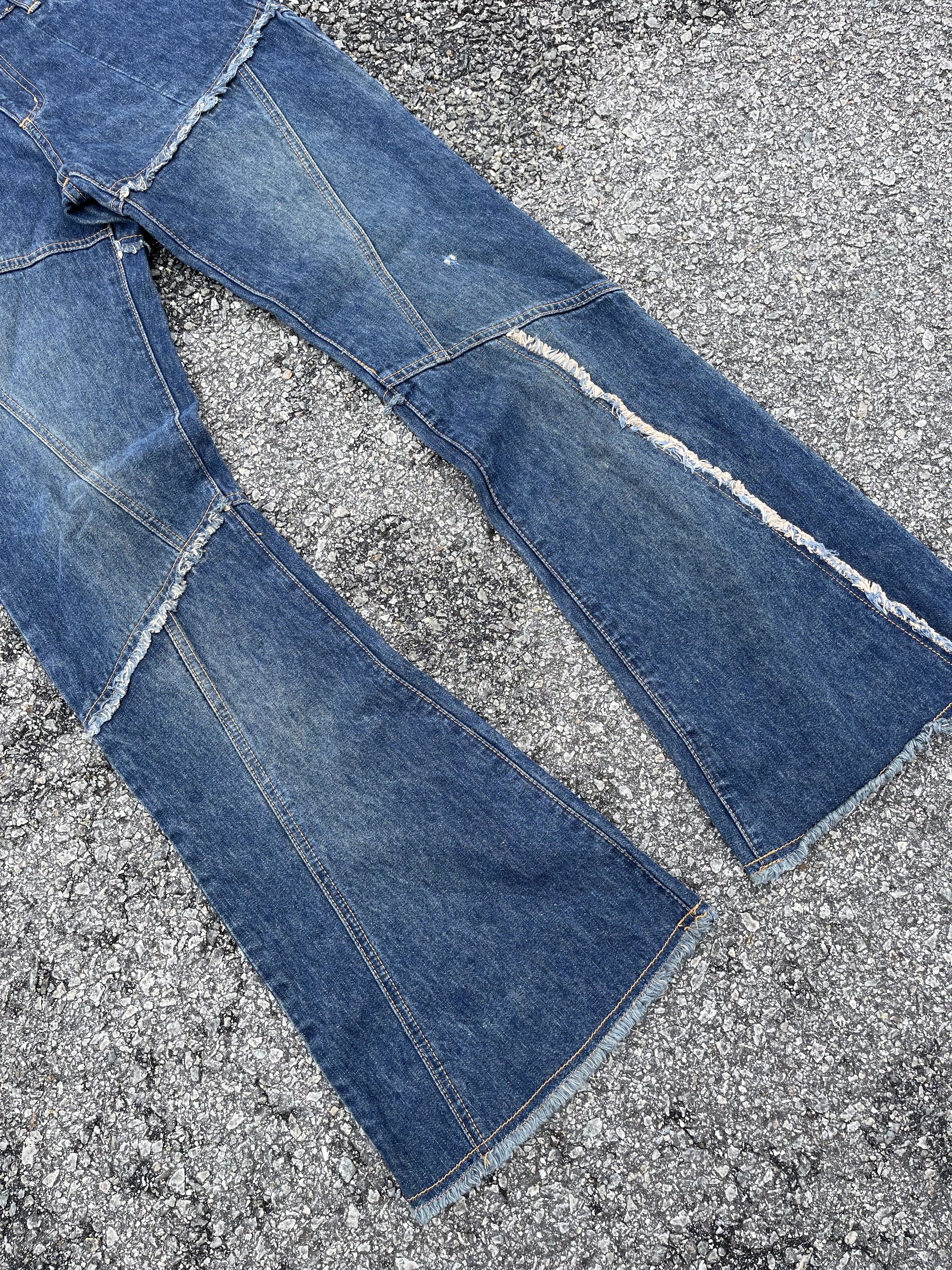 If Six Was Nine × Le Grande Bleu (L.G.B.) Vintage Flared Asymmetric Jeans Hysteric Glamour Lil Uzi Size US 30 / EU 46 - 4 Thumbnail