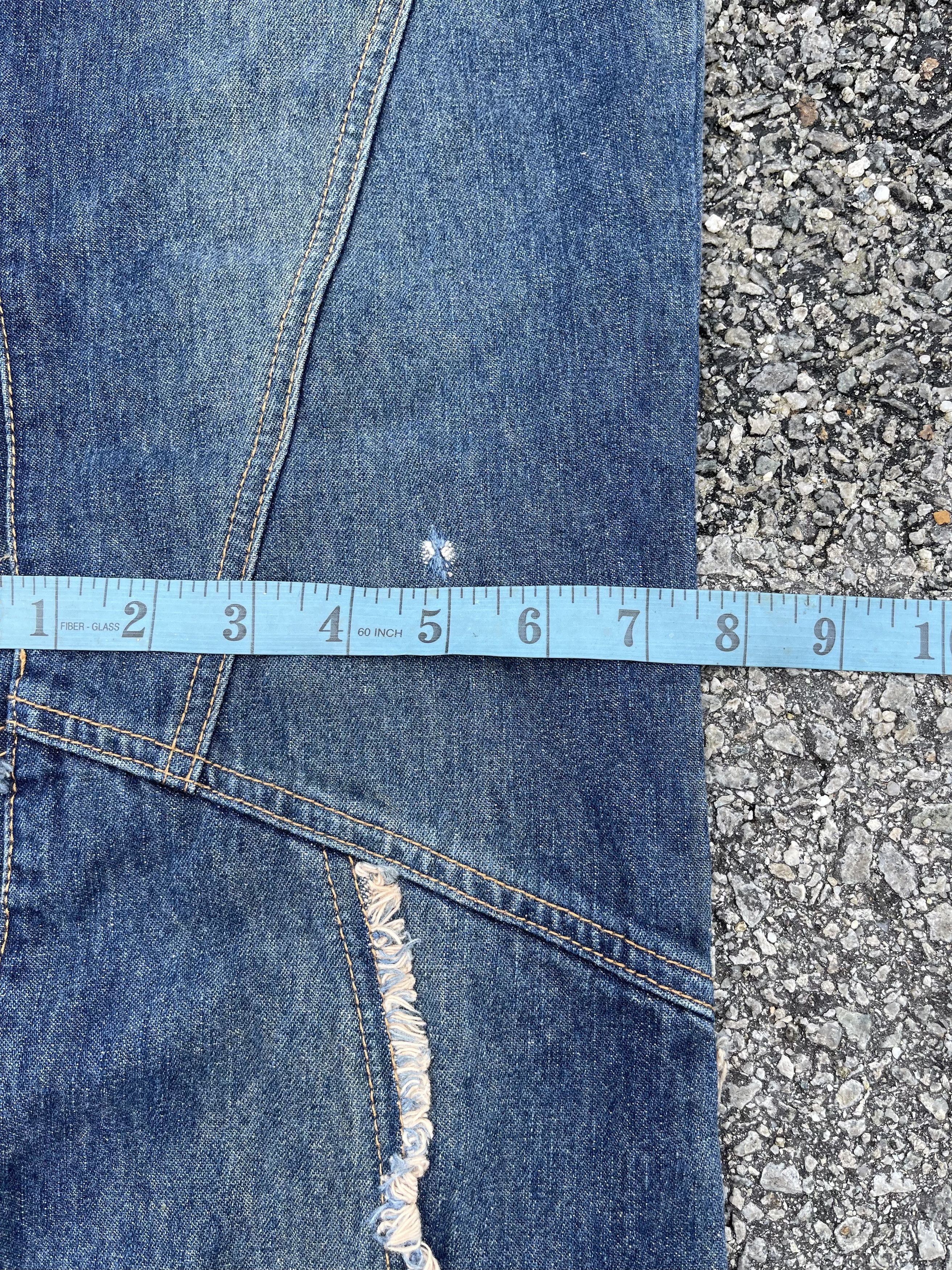 If Six Was Nine × Le Grande Bleu (L.G.B.) Vintage Flared Asymmetric Jeans Hysteric Glamour Lil Uzi Size US 30 / EU 46 - 9 Thumbnail
